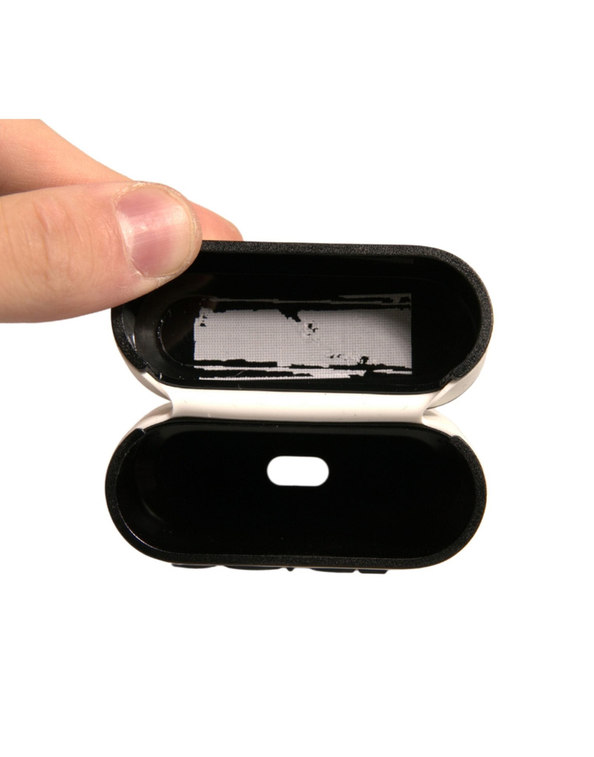 Dolce & Gabbana White PVC Embossed Logo Plaque Holder AirPods Case-5