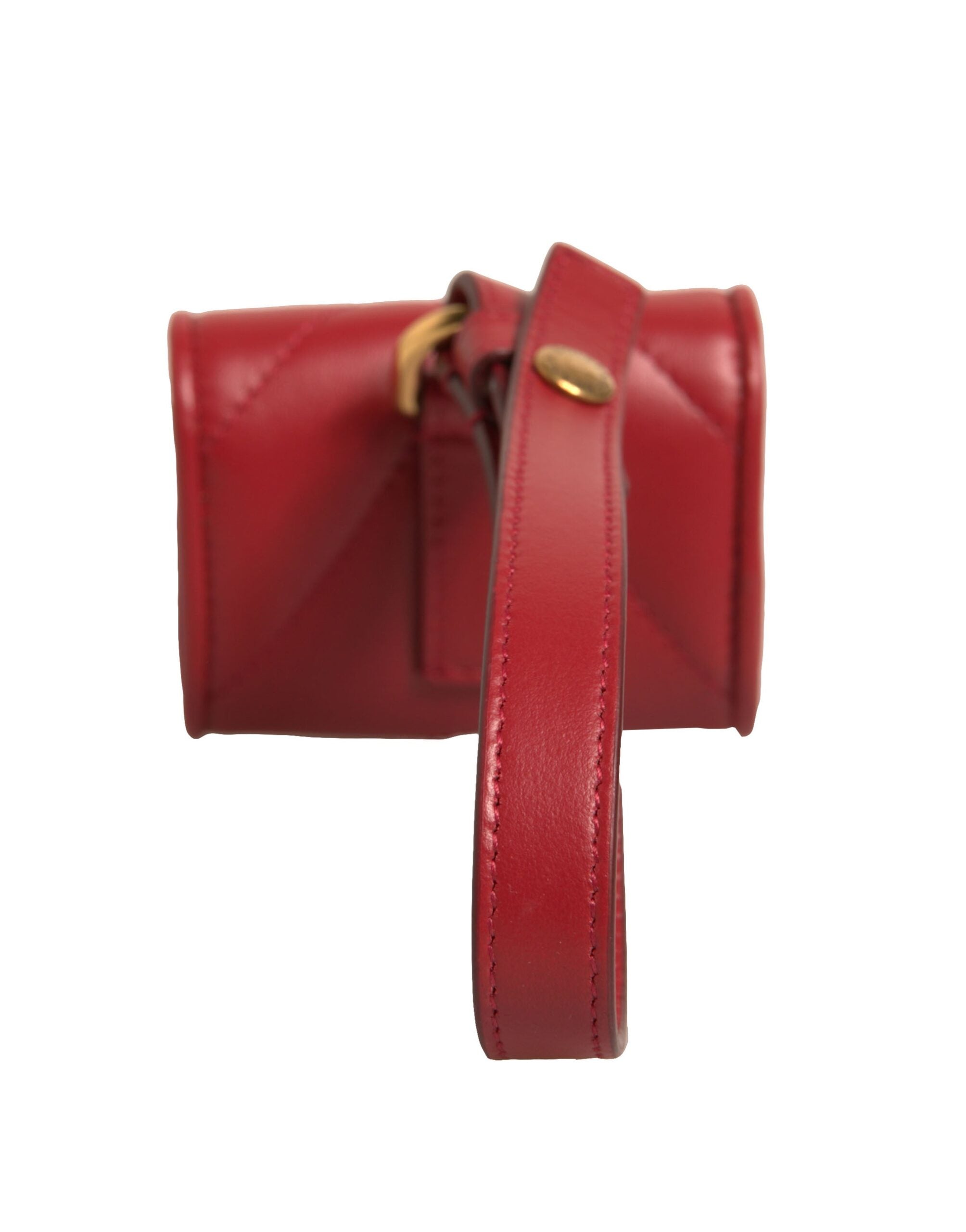 Dolce & Gabbana Schwarzes Leder Devotion Heart Strap Airpod Case-4