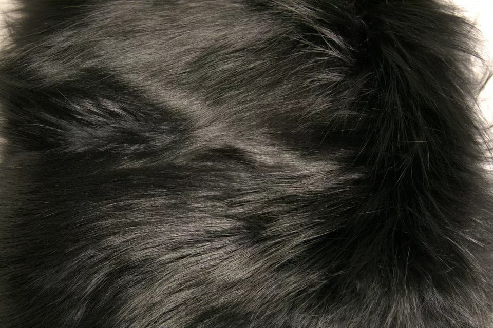 Dolce & Gabbana Black Fur Shoulder Collar Wrap Scarf Neck Scarf-5