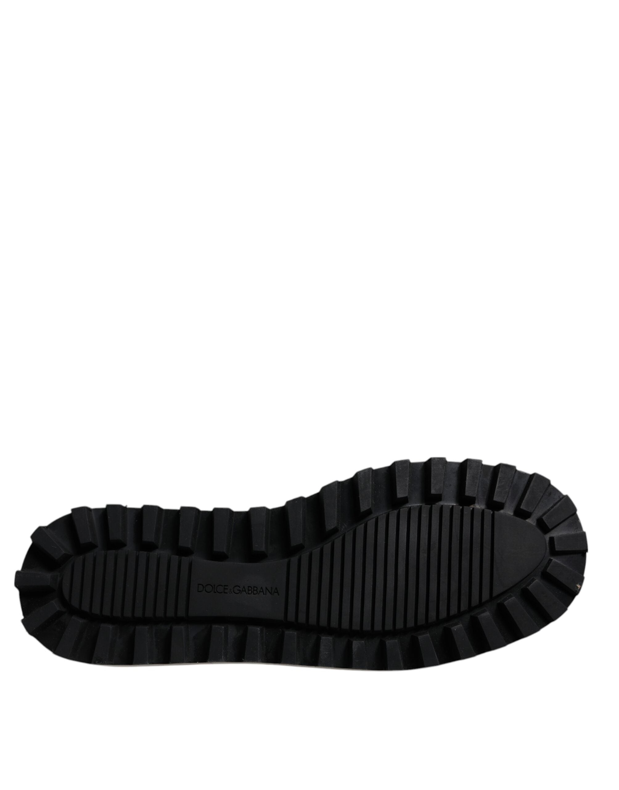 Sandalias Dolce & Gabbana de nailon negro acolchado con parche del logotipo-7