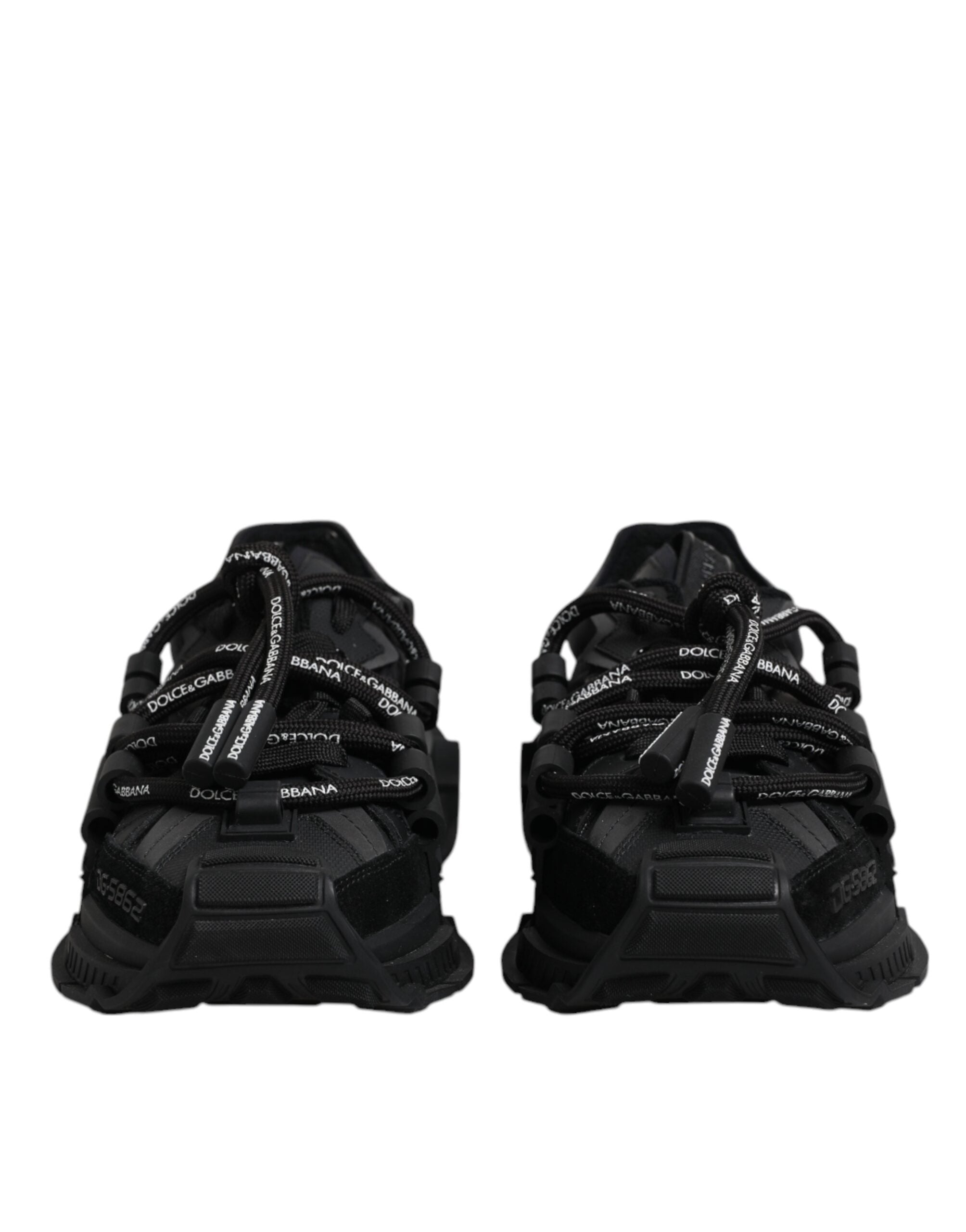 Zapatillas deportivas negras de caña baja con cordones de Dolce & Gabbana-2