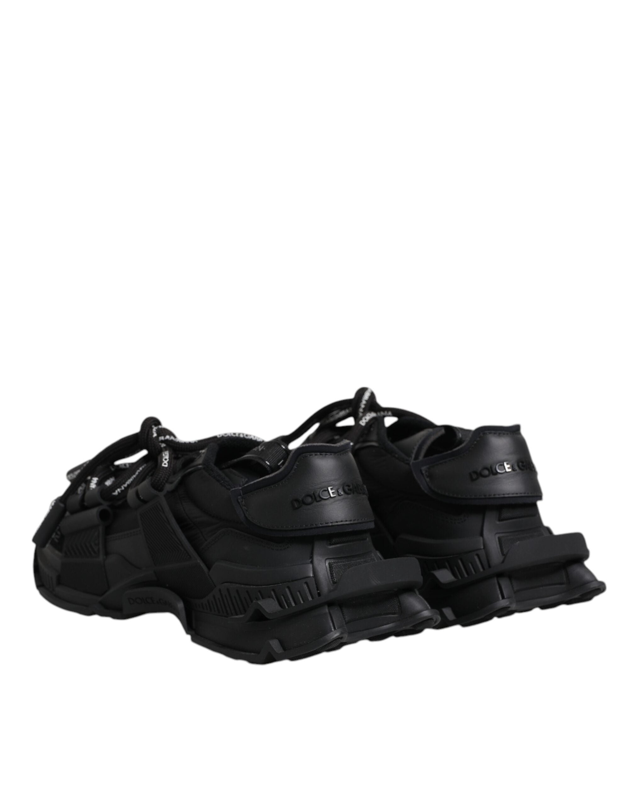 Zapatillas deportivas negras de caña baja con cordones de Dolce & Gabbana-5
