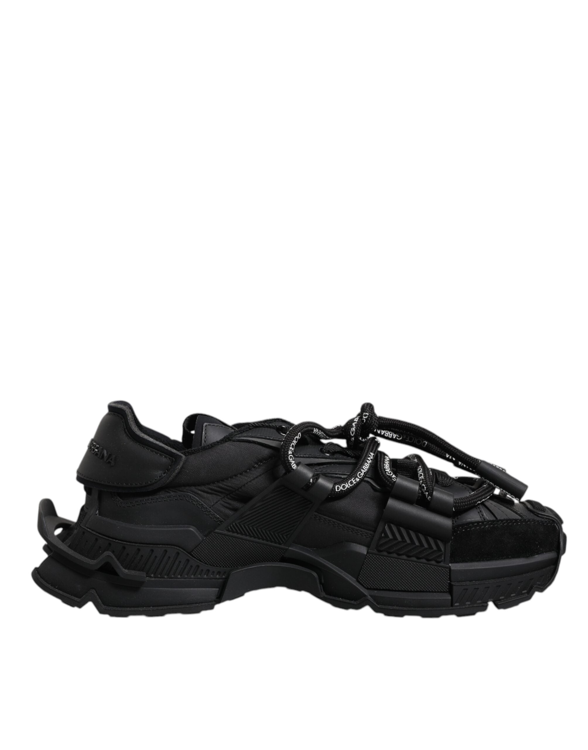 Zapatillas deportivas negras de caña baja con cordones de Dolce & Gabbana-7