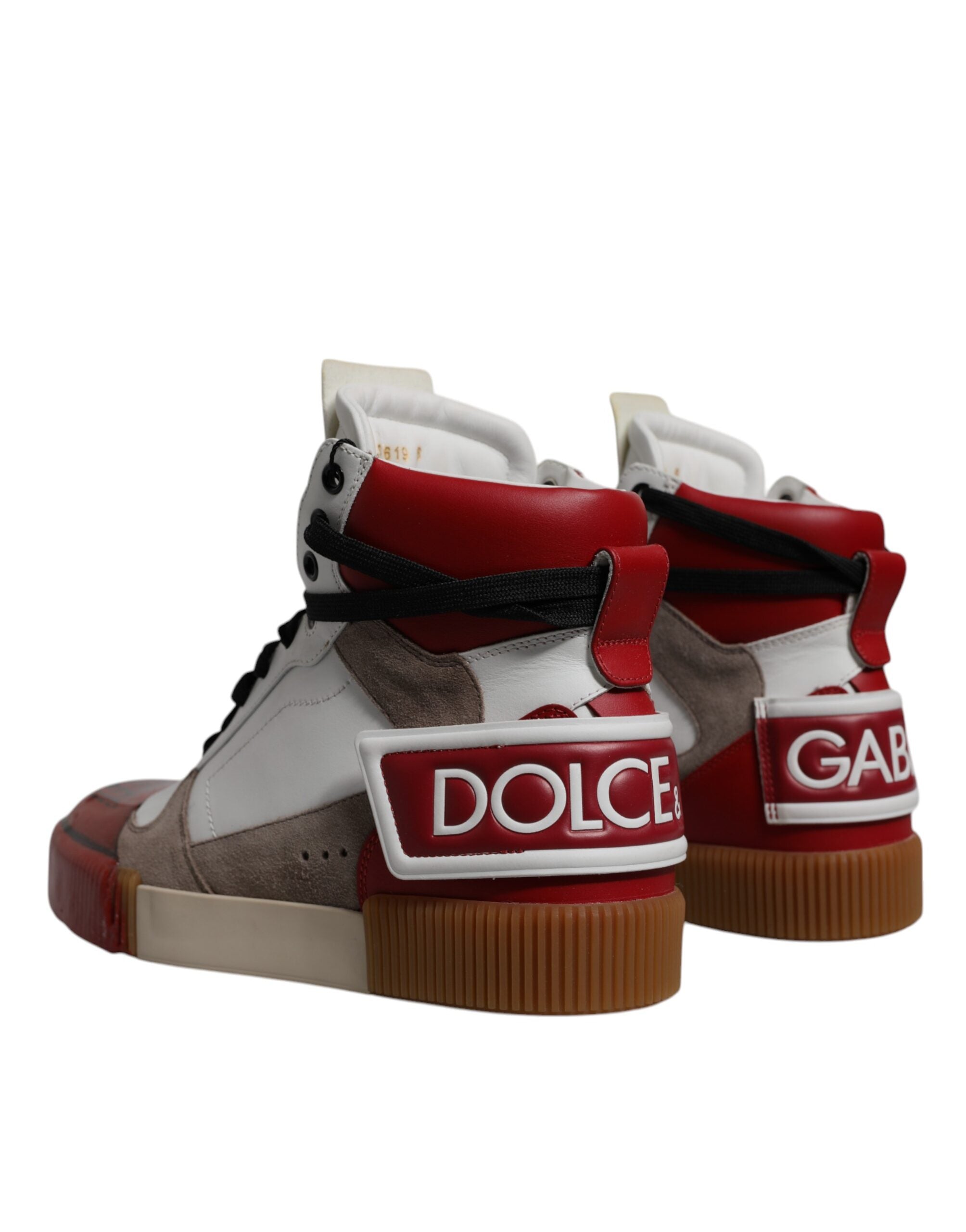 Dolce & Gabbana Multicolor Leder High Top Sneakers Schuhe-4