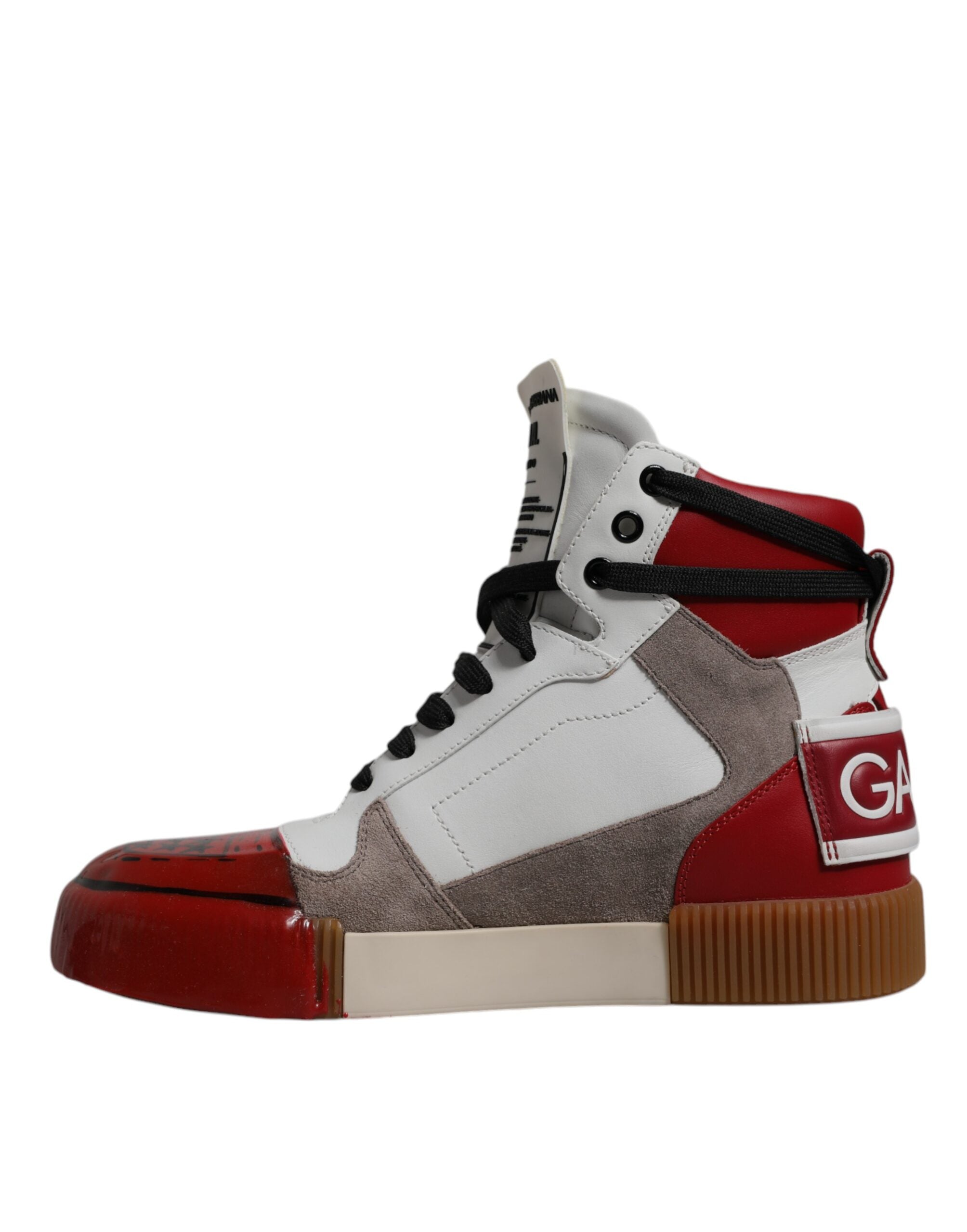 Dolce & Gabbana Multicolor Leder High Top Sneakers Schuhe-5