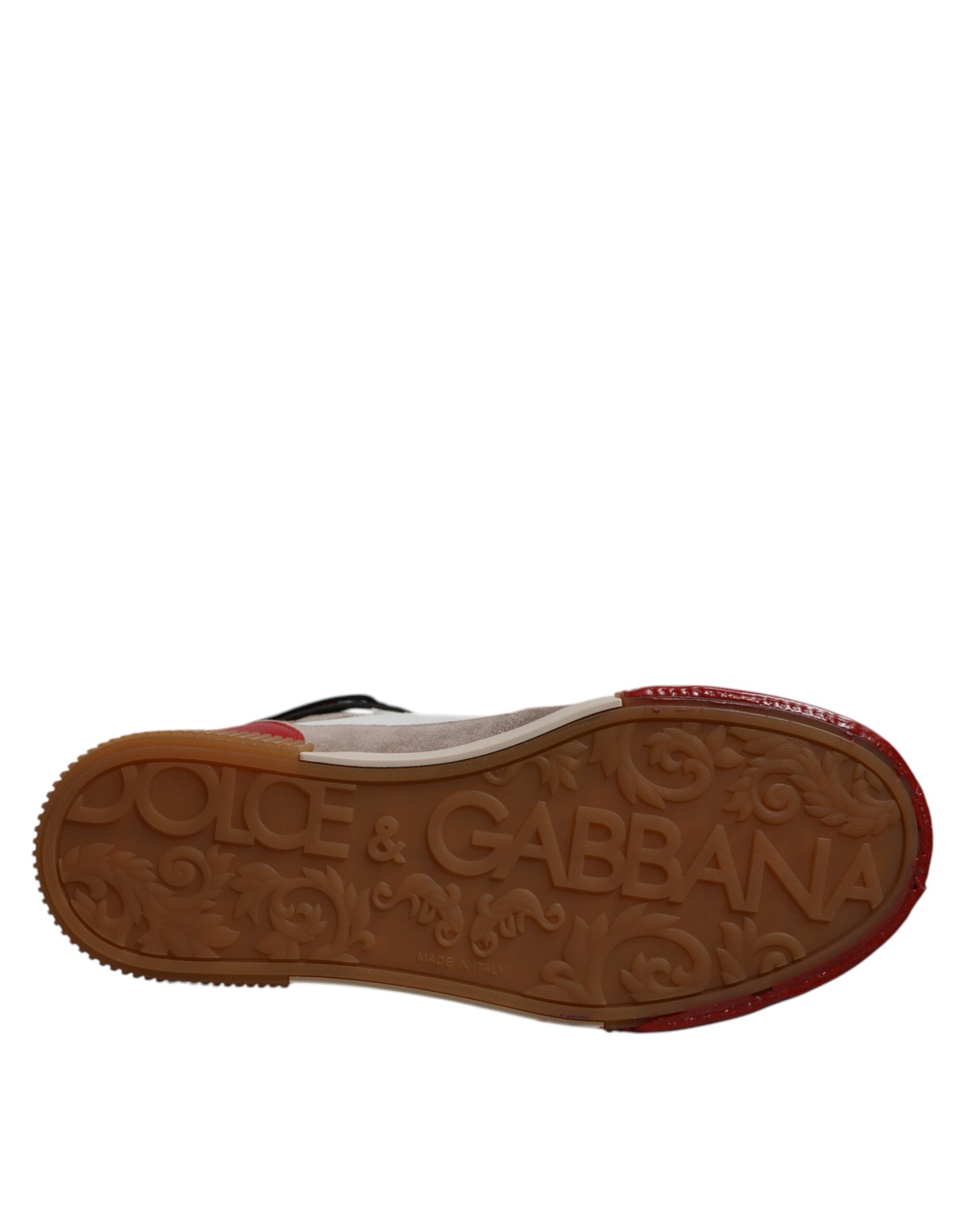 Dolce & Gabbana Multicolor Leder High Top Sneakers Schuhe-6