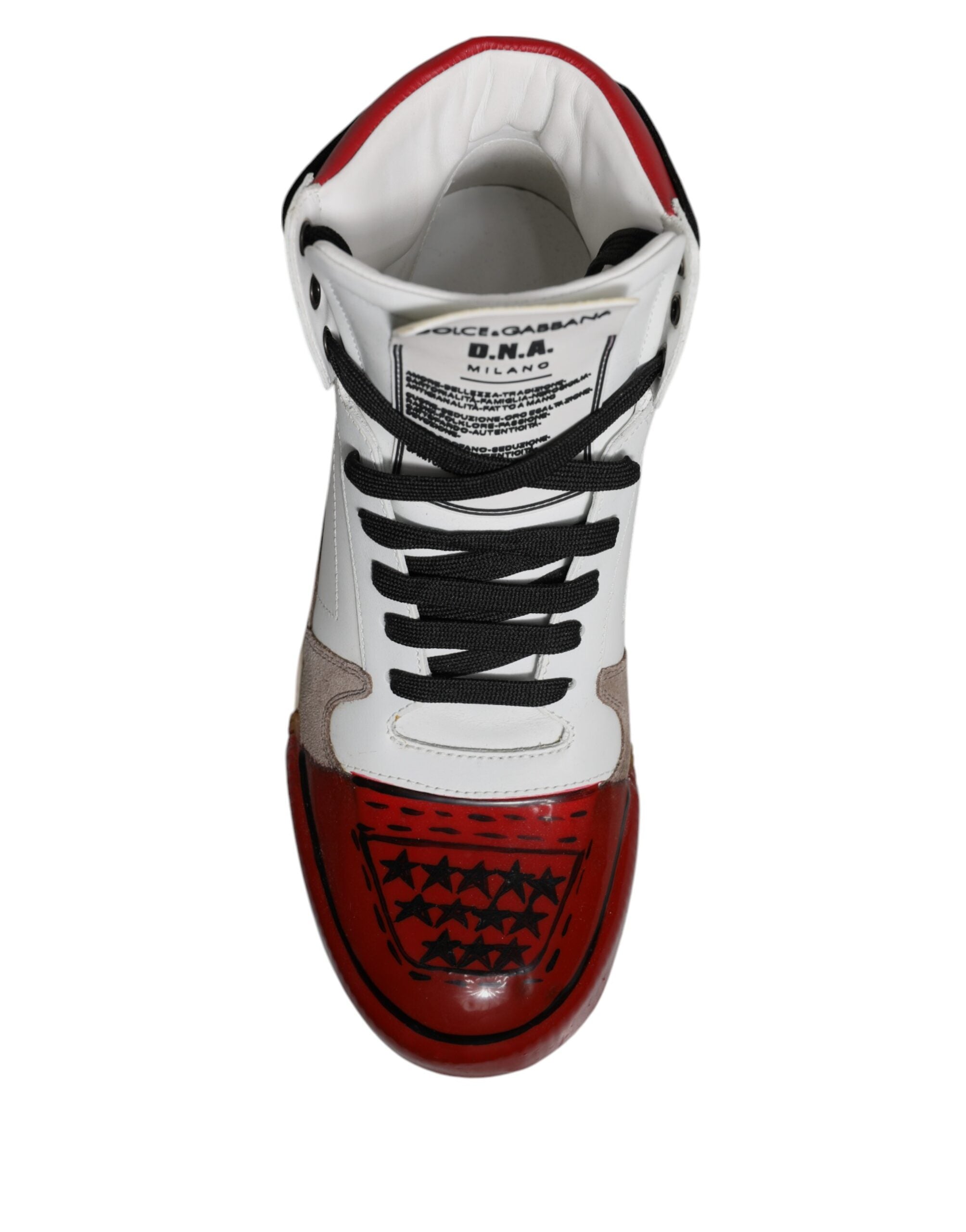Dolce & Gabbana Multicolor Leder High Top Sneakers Schuhe-7