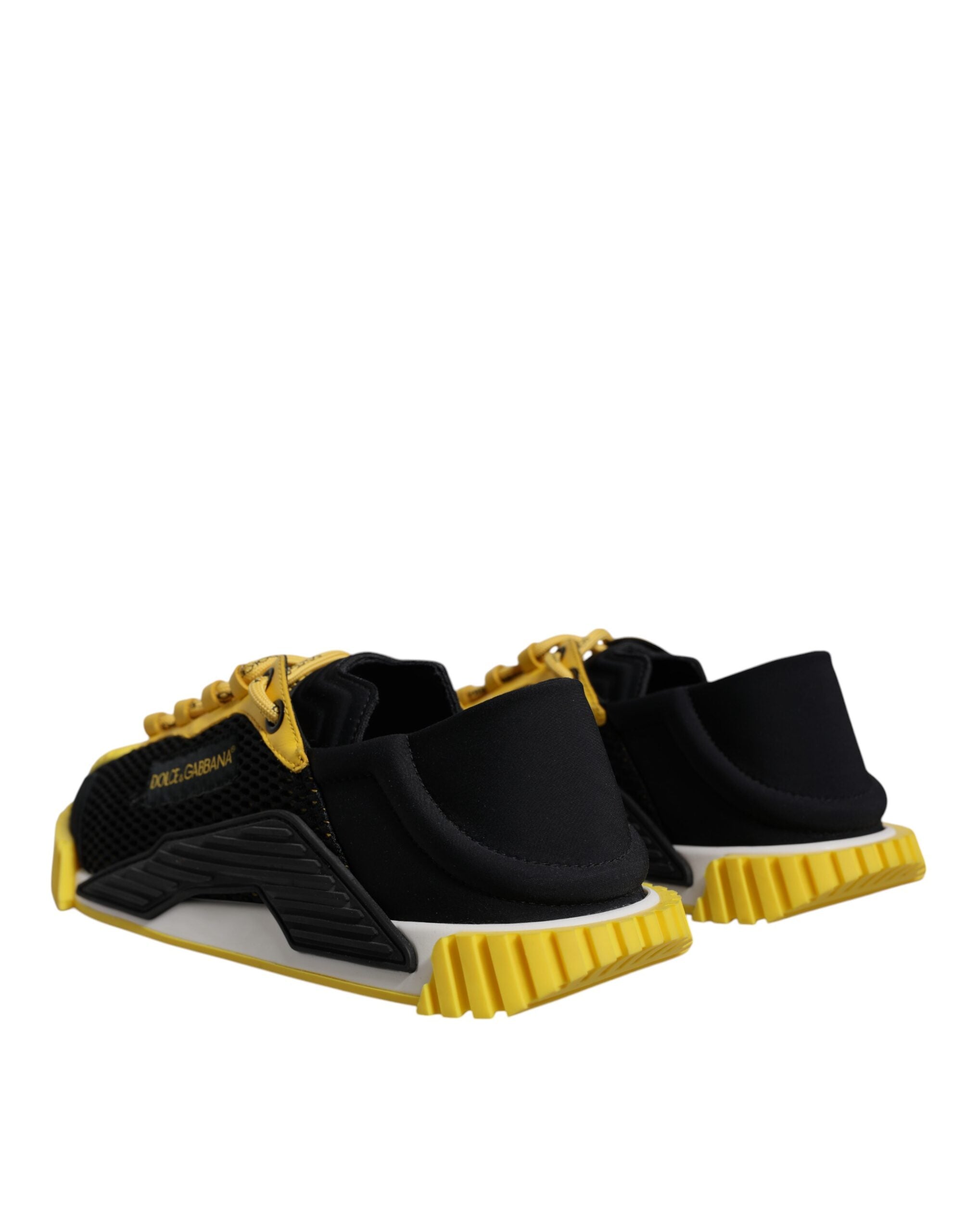 Zapatillas deportivas bajas NS1 de Dolce & Gabbana en negro y amarillo-4