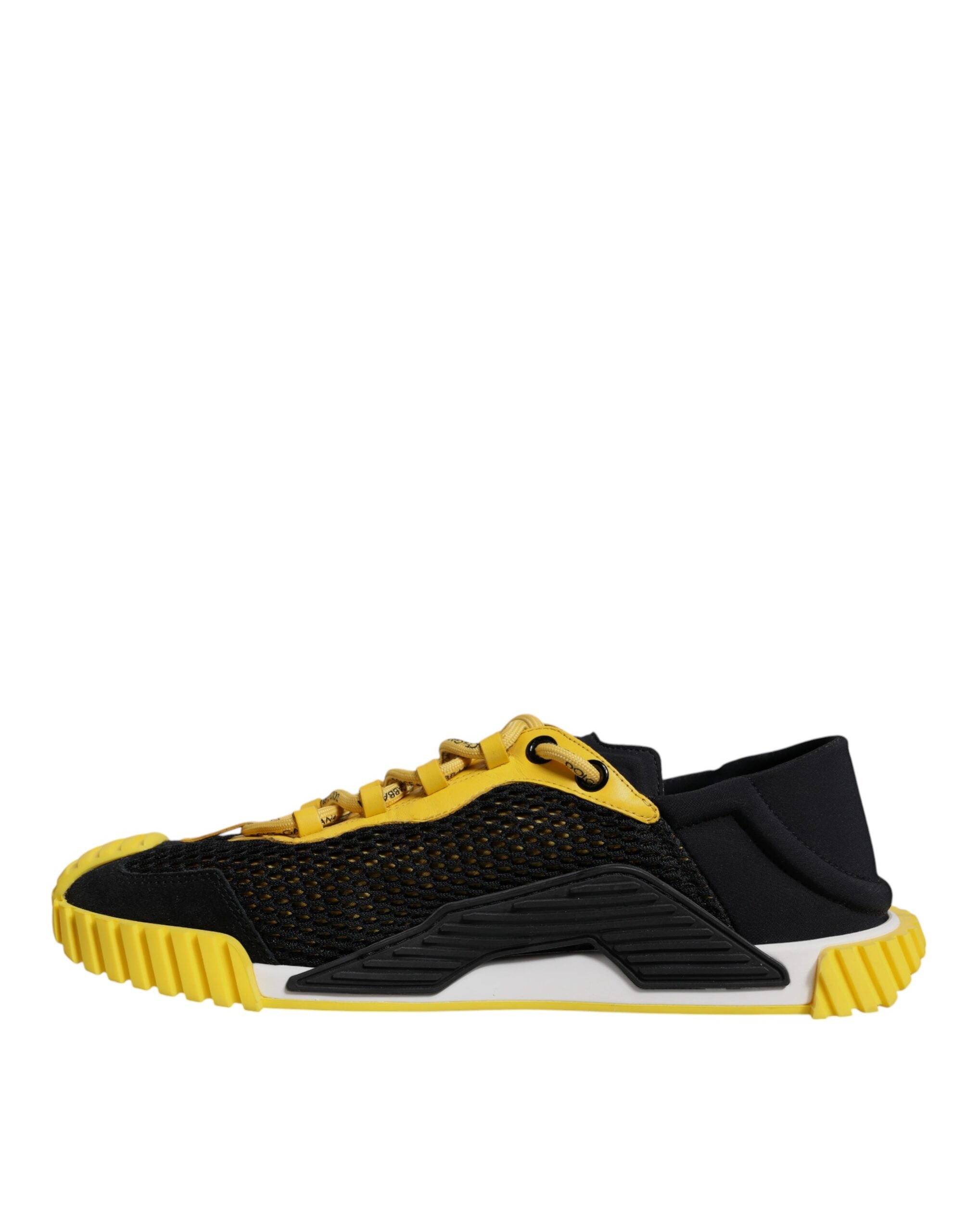 Zapatillas deportivas bajas NS1 de Dolce & Gabbana en negro y amarillo-5