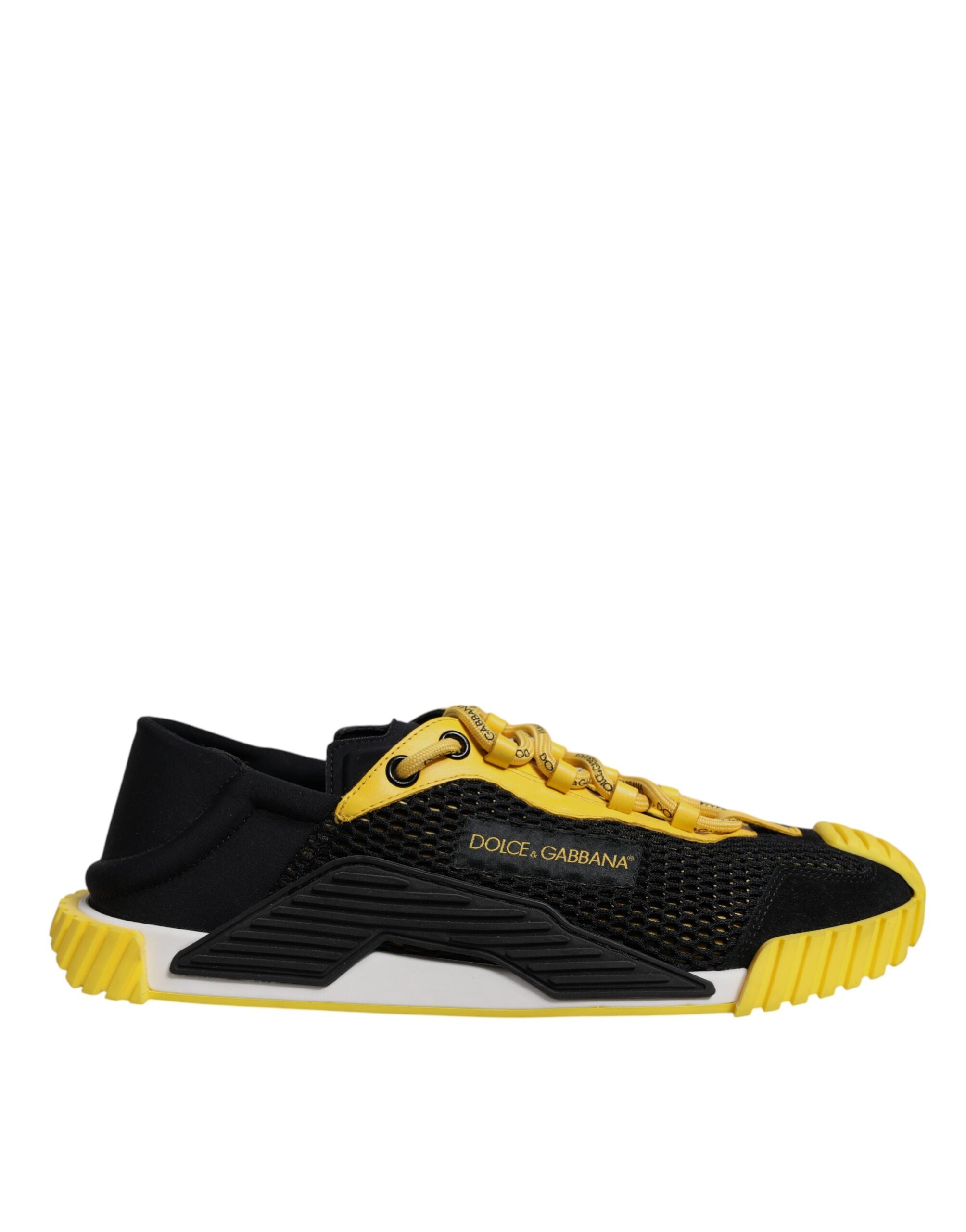 Zapatillas deportivas bajas NS1 de Dolce & Gabbana en negro y amarillo-6