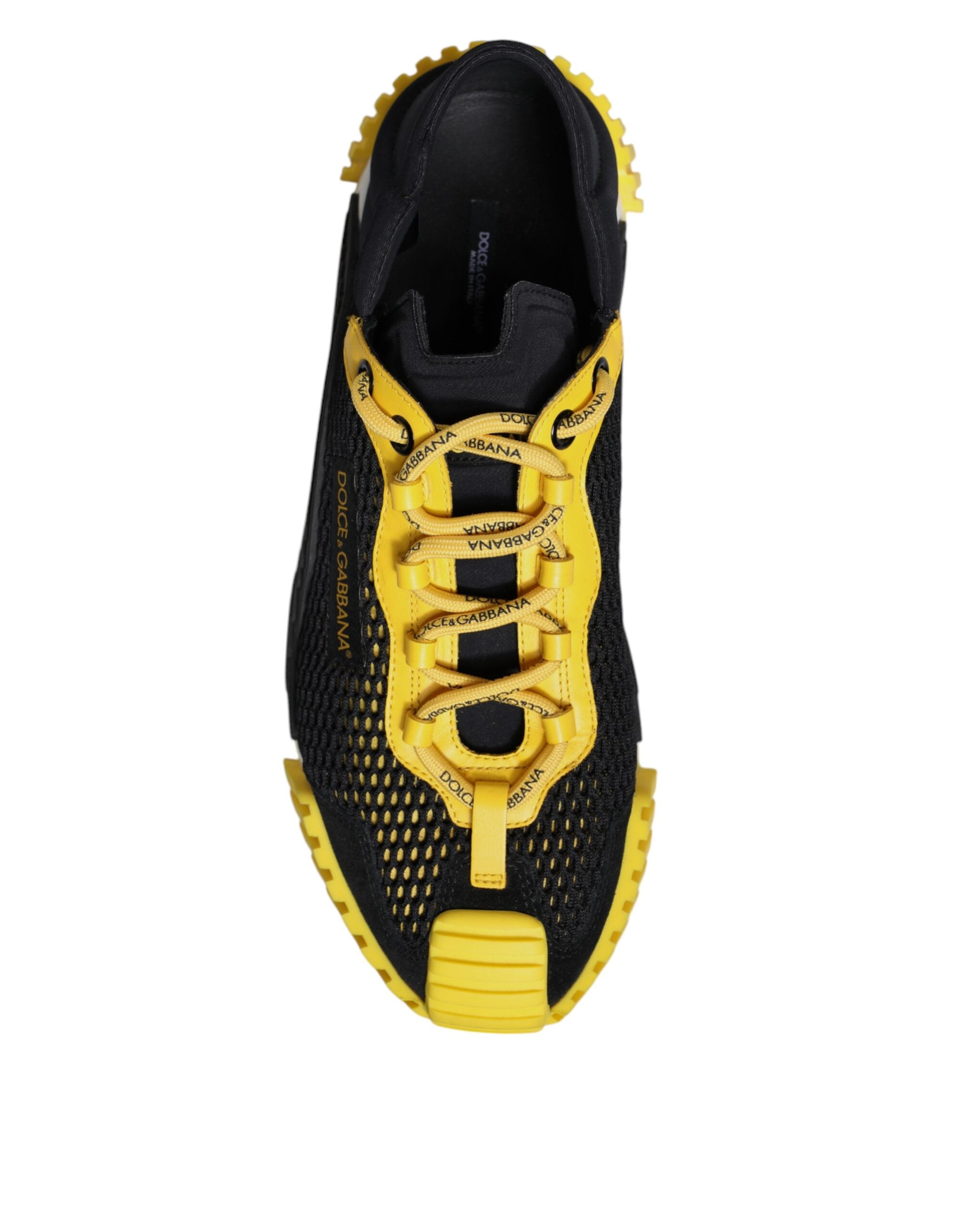 Zapatillas deportivas bajas NS1 de Dolce & Gabbana en negro y amarillo-8
