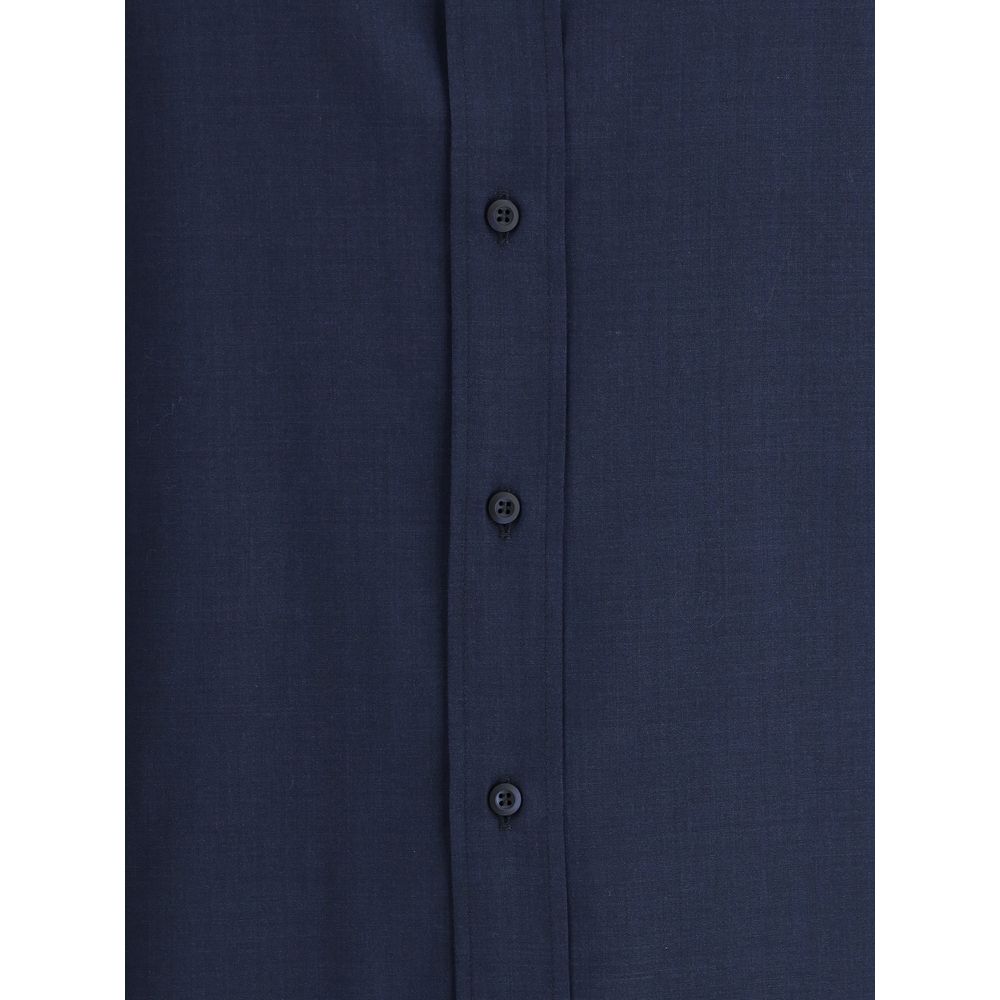 Brunello Cucinelli cotton shirt in blue-3