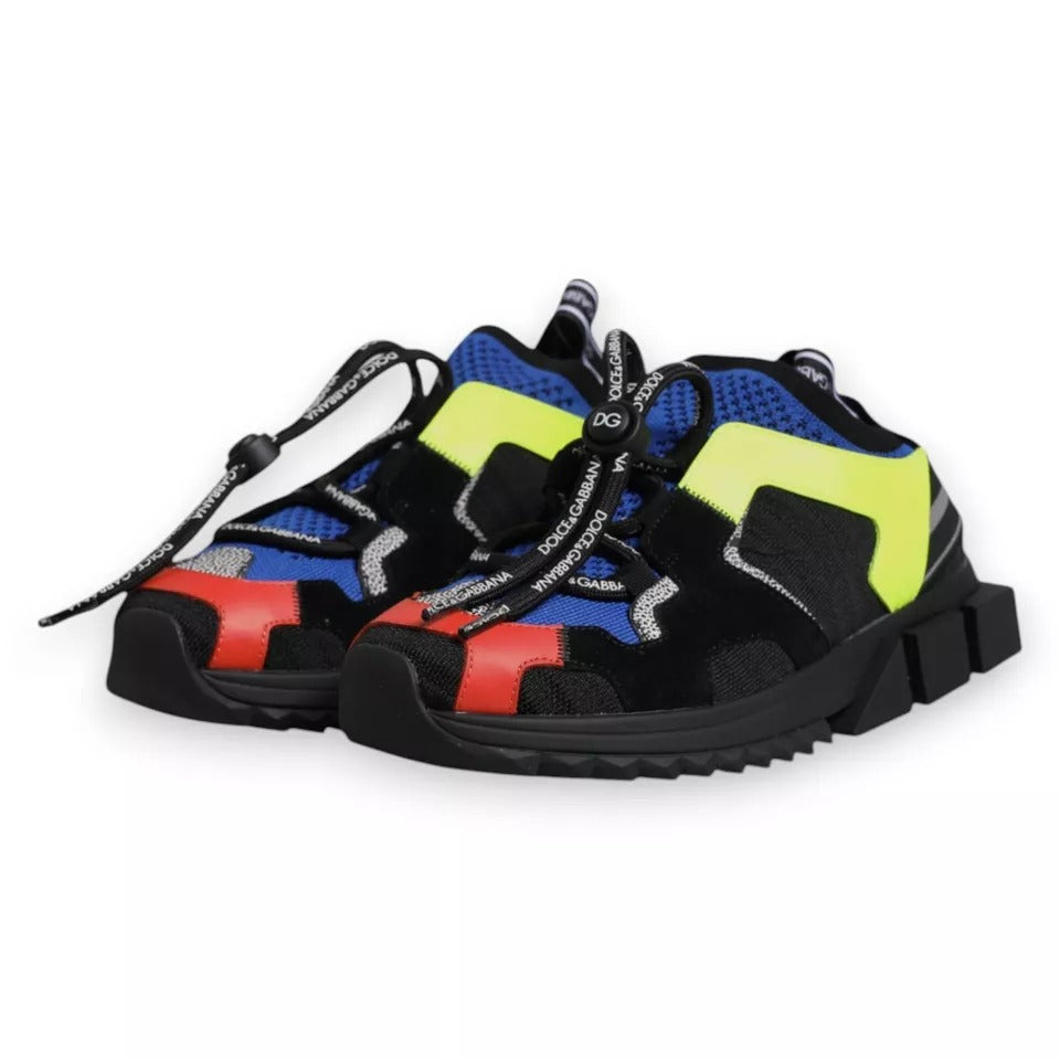Dolce & Gabbana Multicolor Mesh Sorrento Trekking Sneakers Shoes-2
