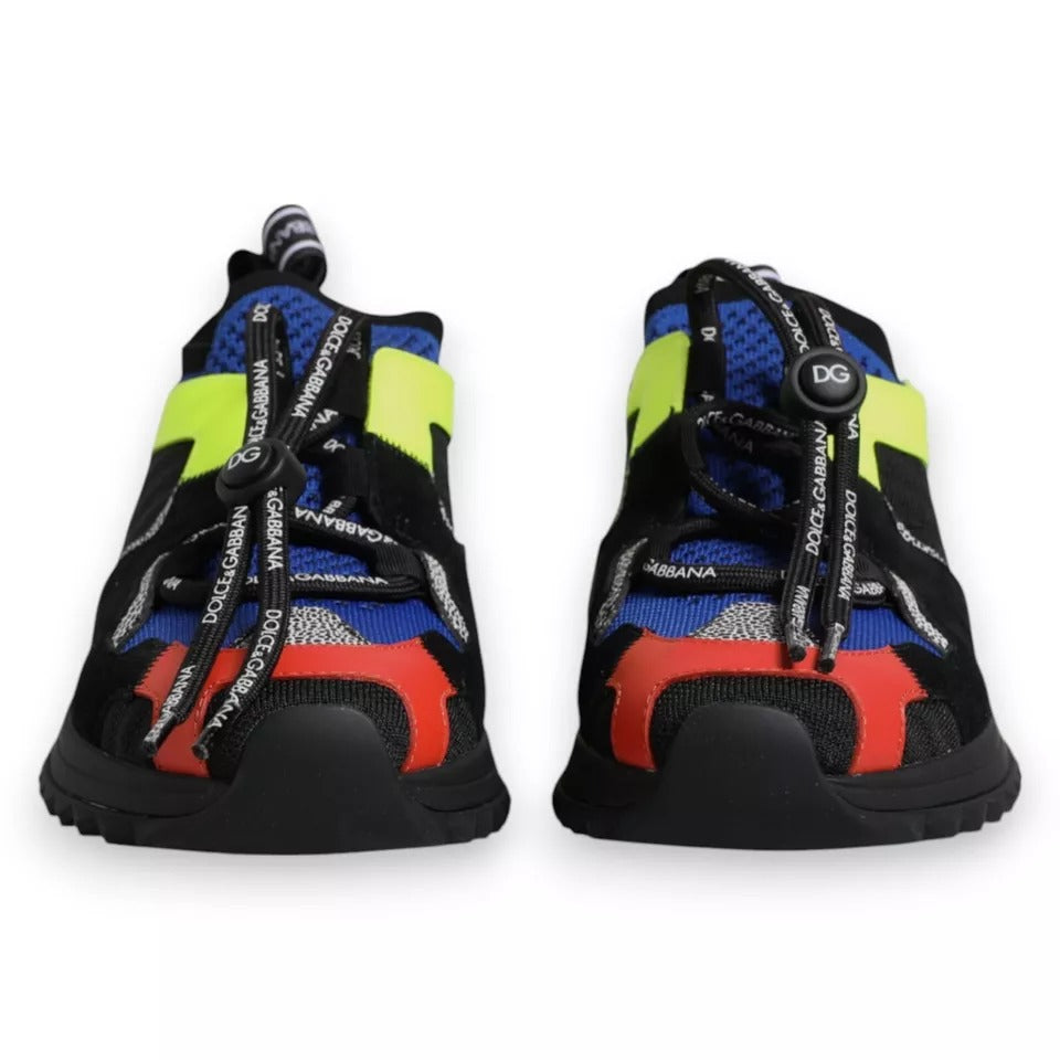 Dolce & Gabbana Multicolor Mesh Sorrento Trekking Sneakers Shoes-5