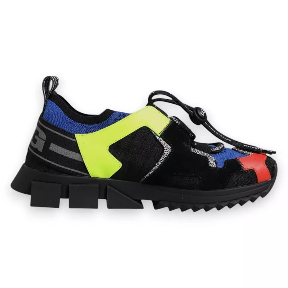 Dolce & Gabbana Multicolor Mesh Sorrento Trekking Sneakers Shoes-6