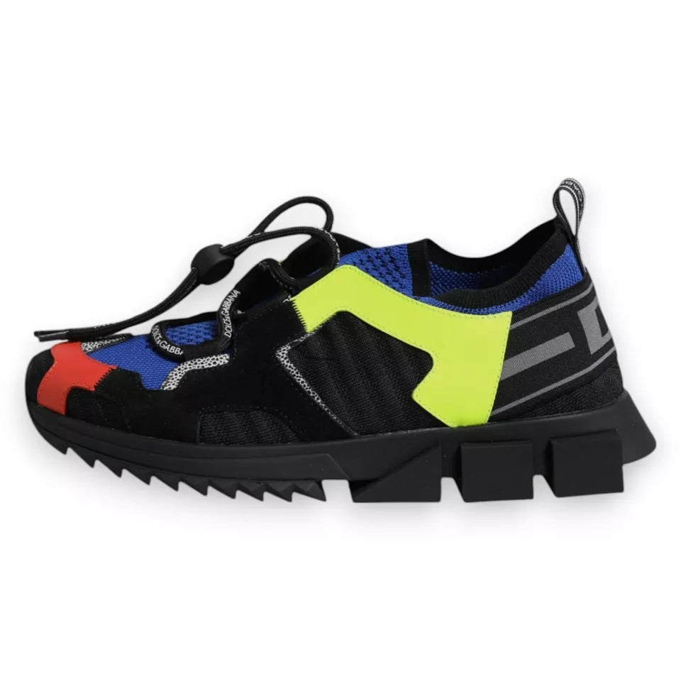 Dolce & Gabbana Multicolor Mesh Sorrento Trekking Sneakers Shoes-7