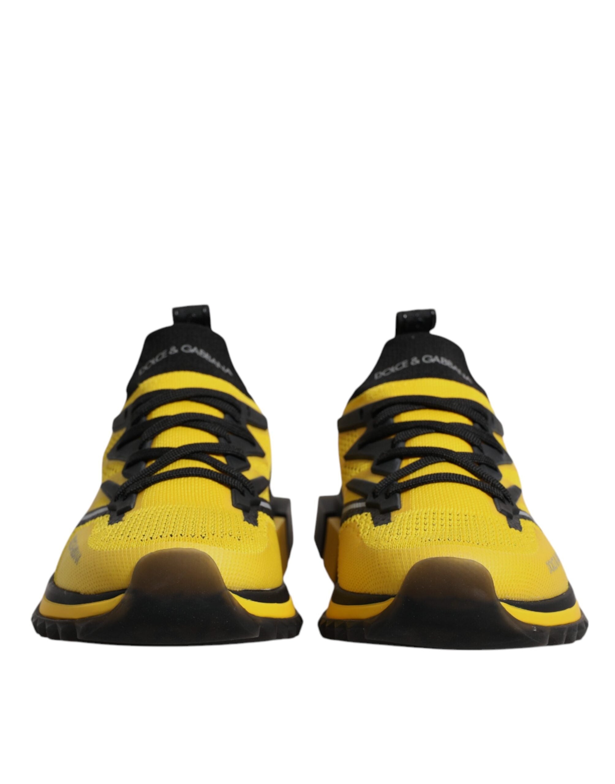 Dolce & Gabbana Yellow Sorrento Sport Stretch Sneakers Shoes-2