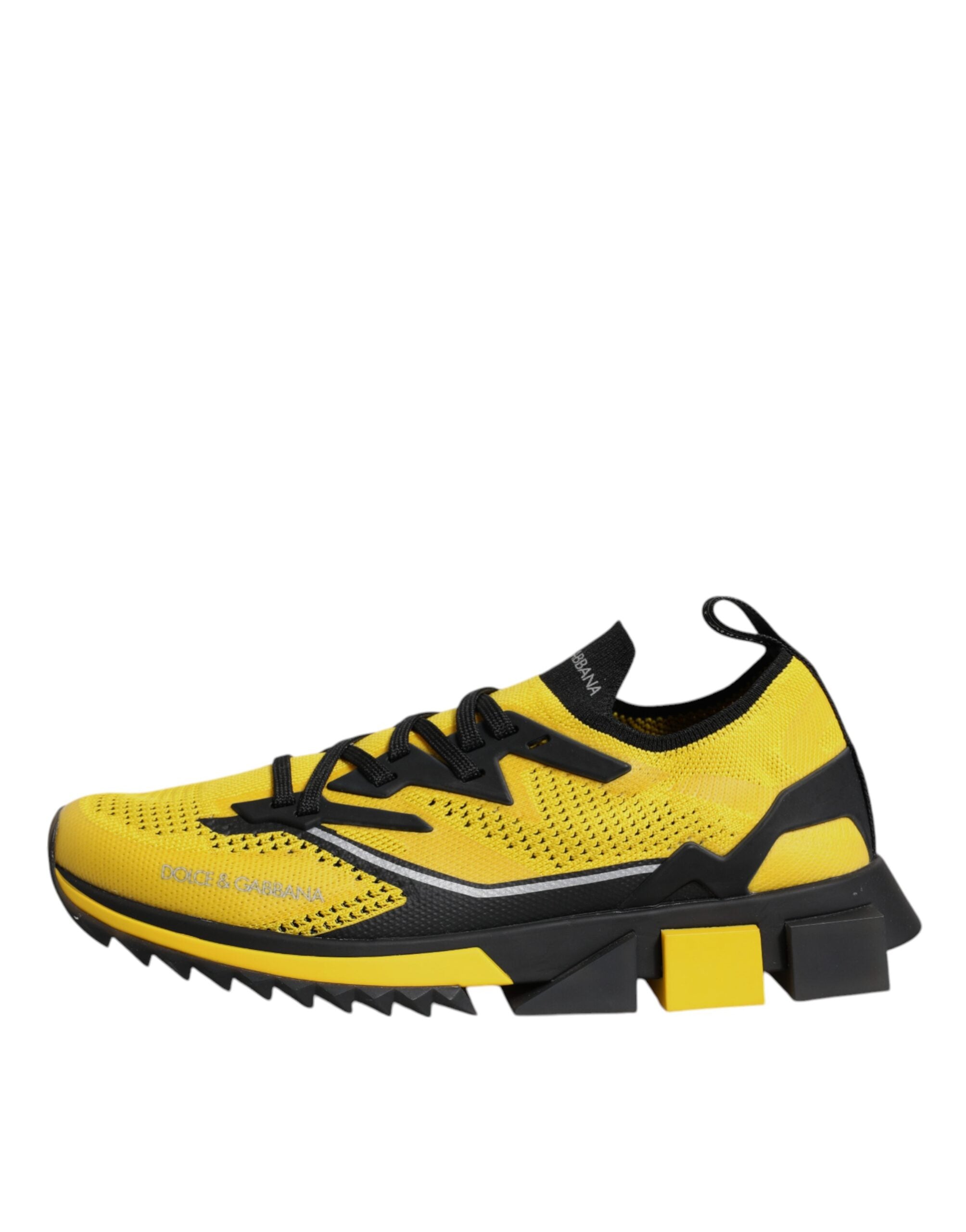 Dolce & Gabbana Yellow Sorrento Sport Stretch Sneakers Shoes-6
