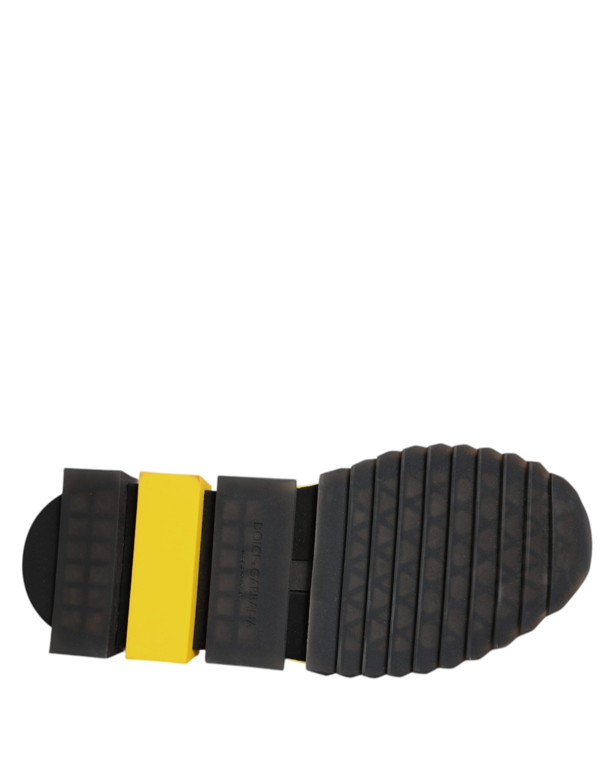 Dolce & Gabbana Yellow Sorrento Sport Stretch Sneakers Shoes-8