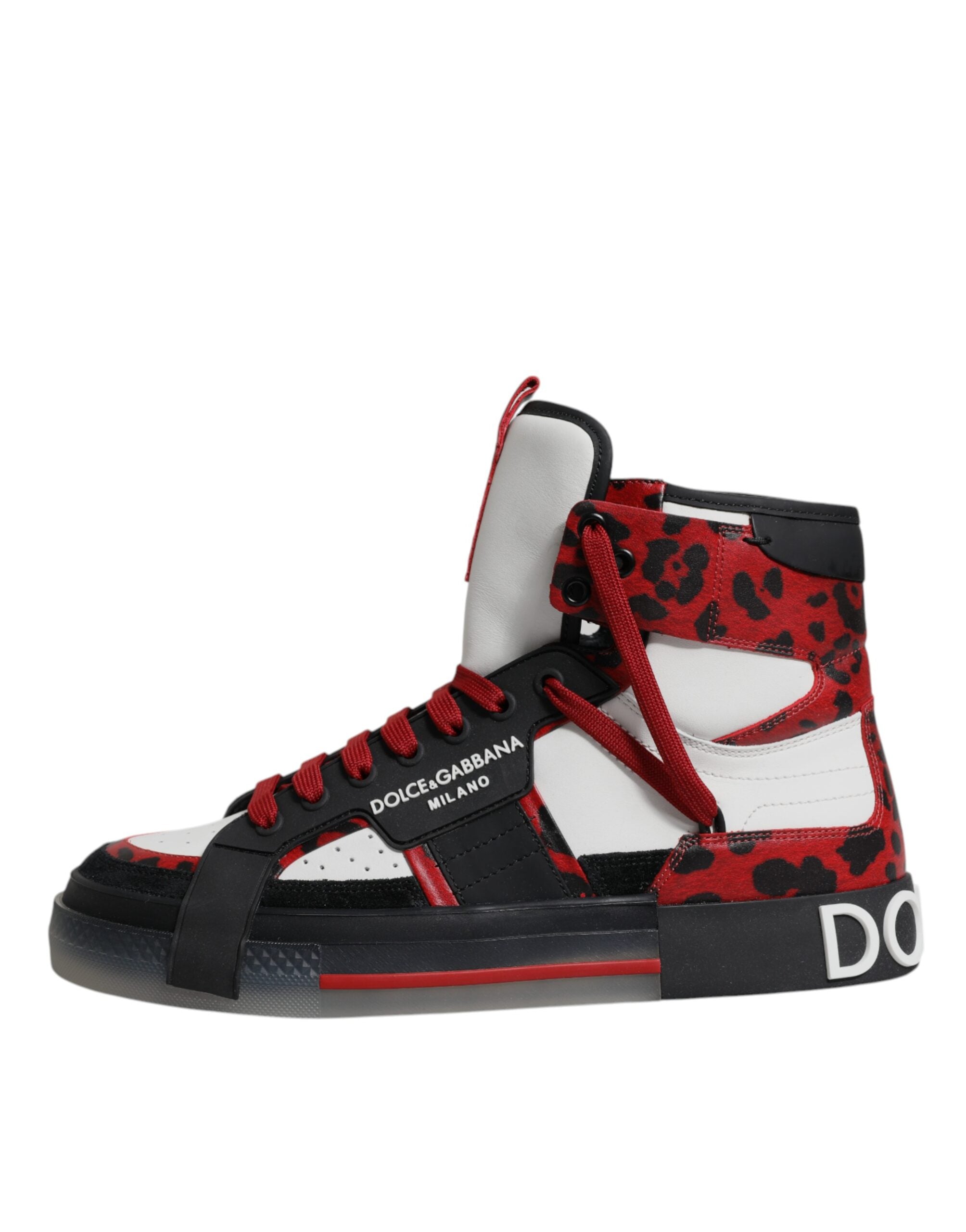 Dolce & Gabbana Multicolor Leder High Top Sneakers Schuhe-6