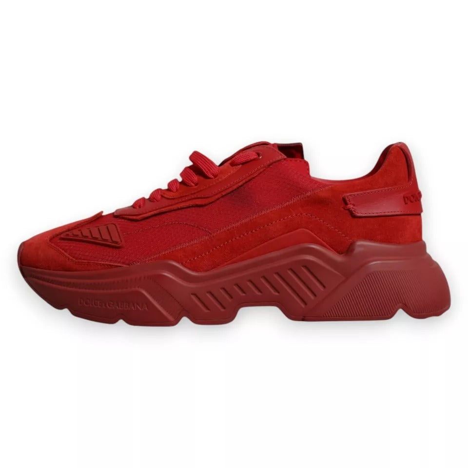 Dolce & Gabbana Red Leather Daymaster Low Top Sneakers Shoes-6