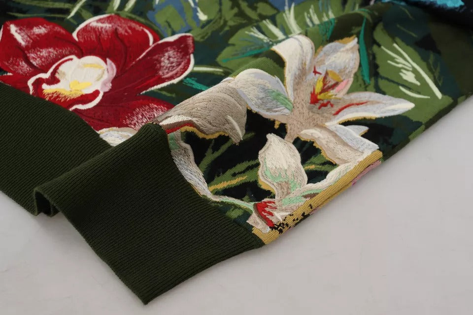 Dolce & Gabbana Jungle Wool Silk Sweater Logo Sweater-8