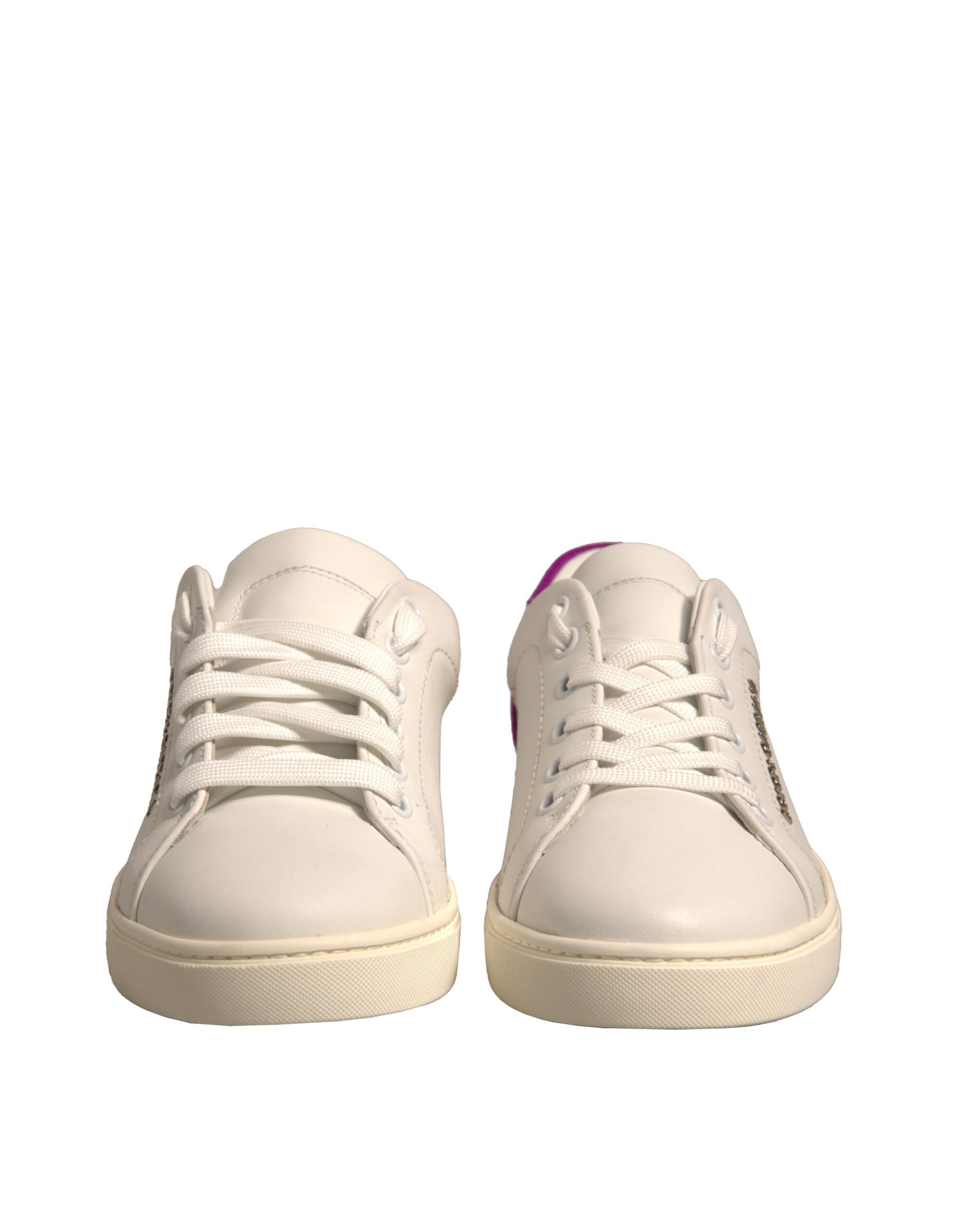 Zapatillas bajas de ante blanco de Dolce & Gabbana-2