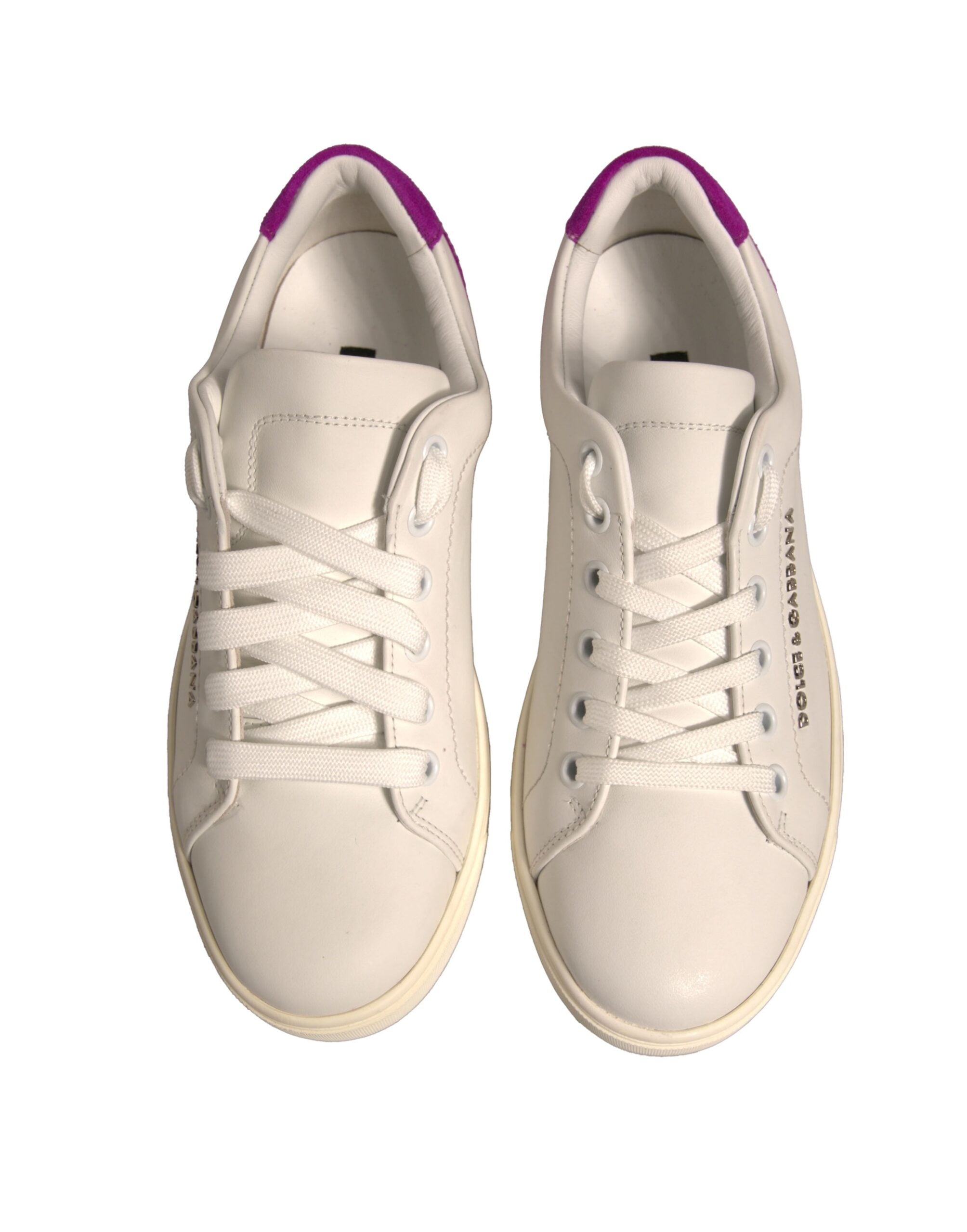 Zapatillas bajas de ante blanco de Dolce & Gabbana-3