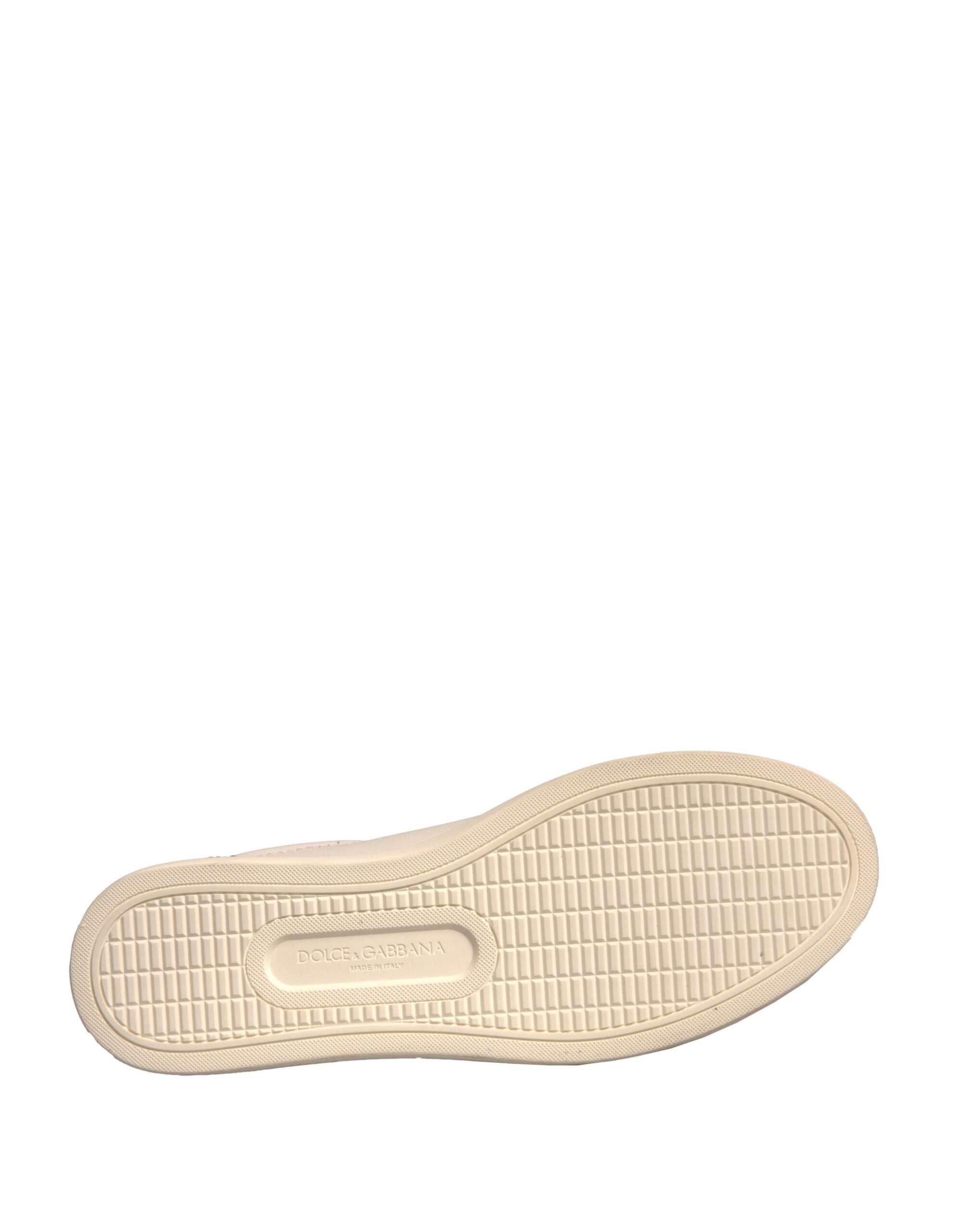 Zapatillas bajas de ante blanco de Dolce & Gabbana-7