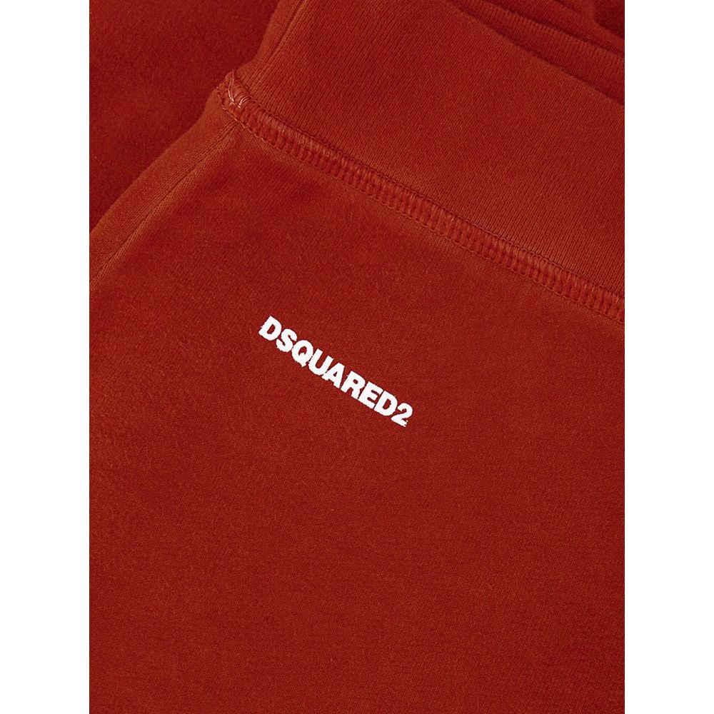 Dsquared² Red Cotton Jogging Pants-4