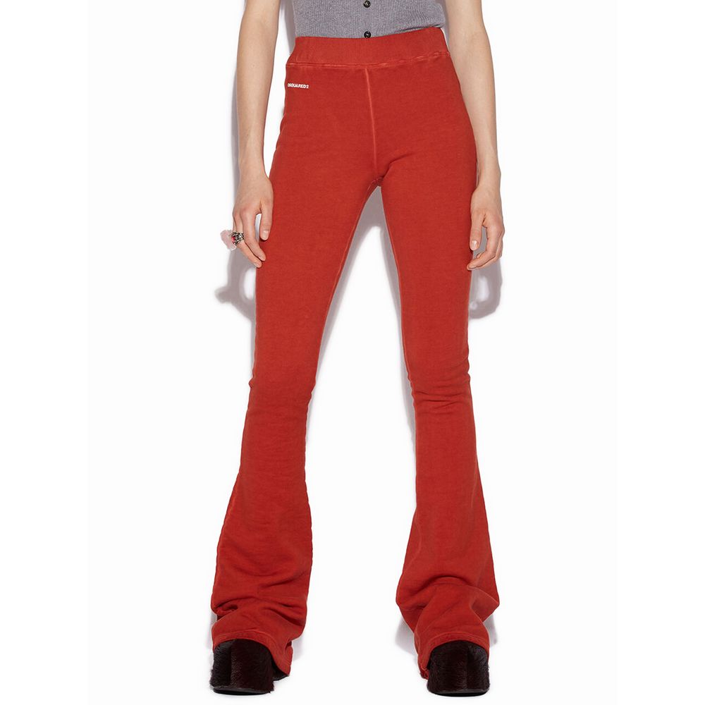 Dsquared² Red Cotton Jogging Pants-5