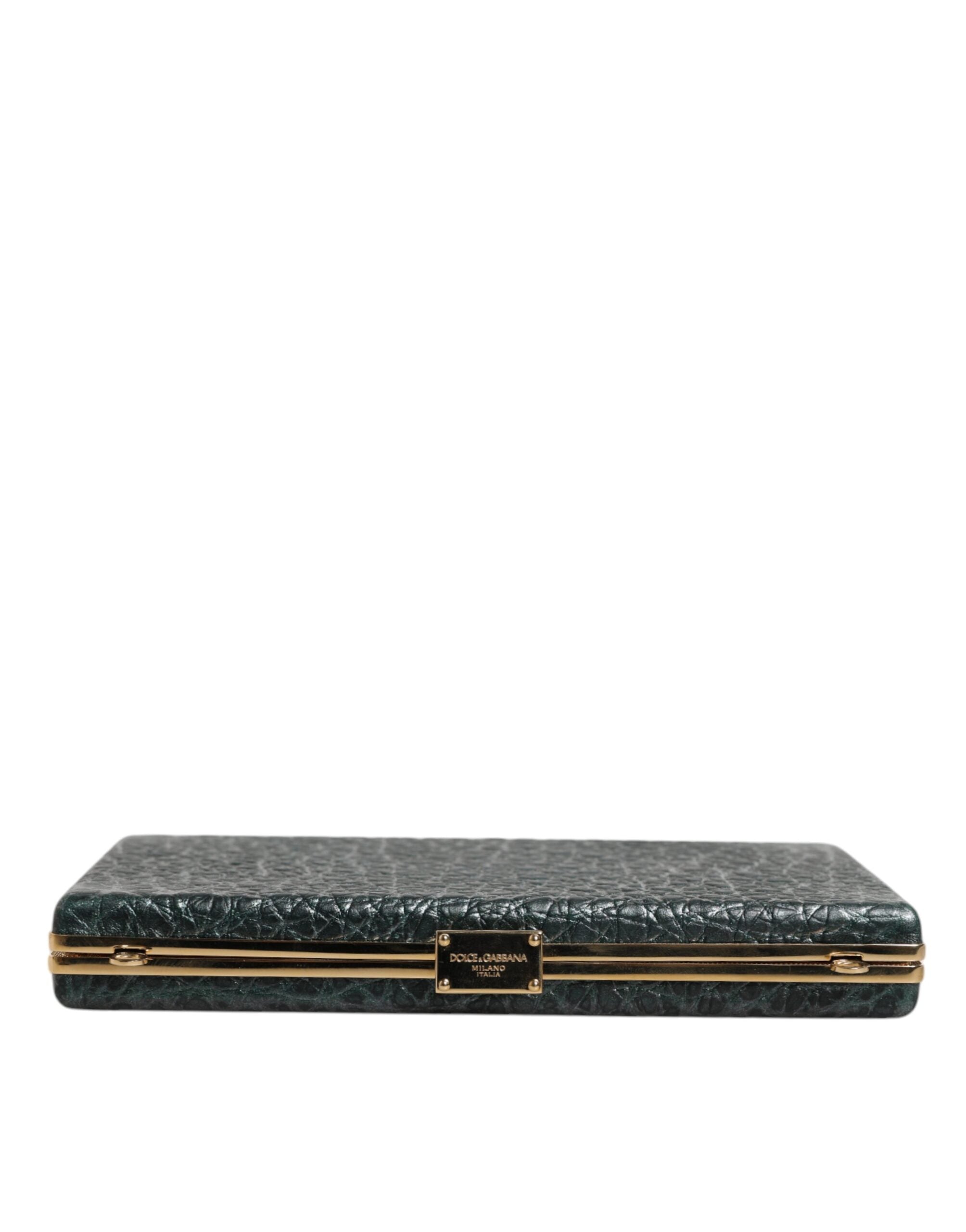 Dolce & Gabbana Black Leather Clutch Evening Crossbody Bag-5