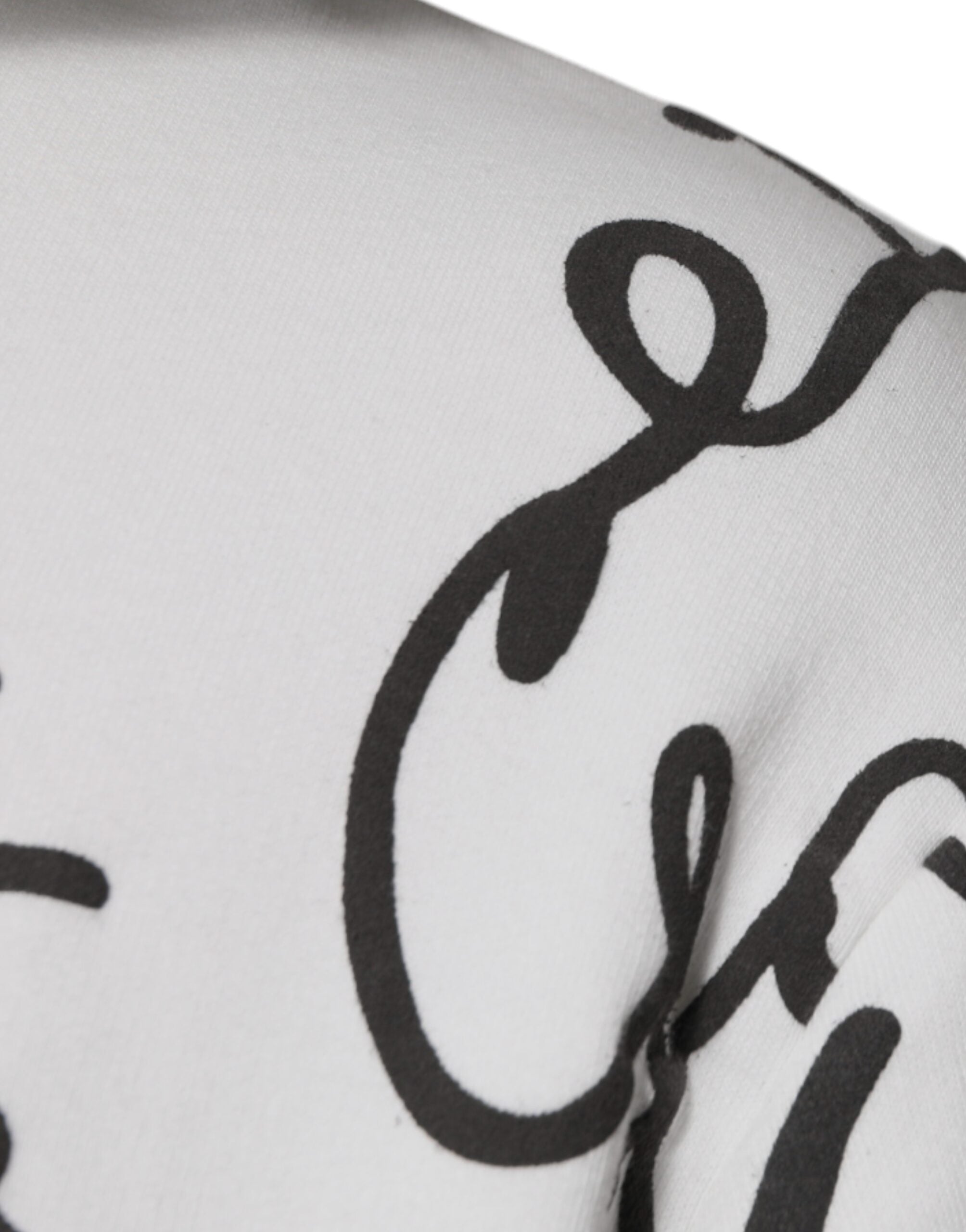 Dolce & Gabbana White Logo Cotton Hooded Sweatshirt-4