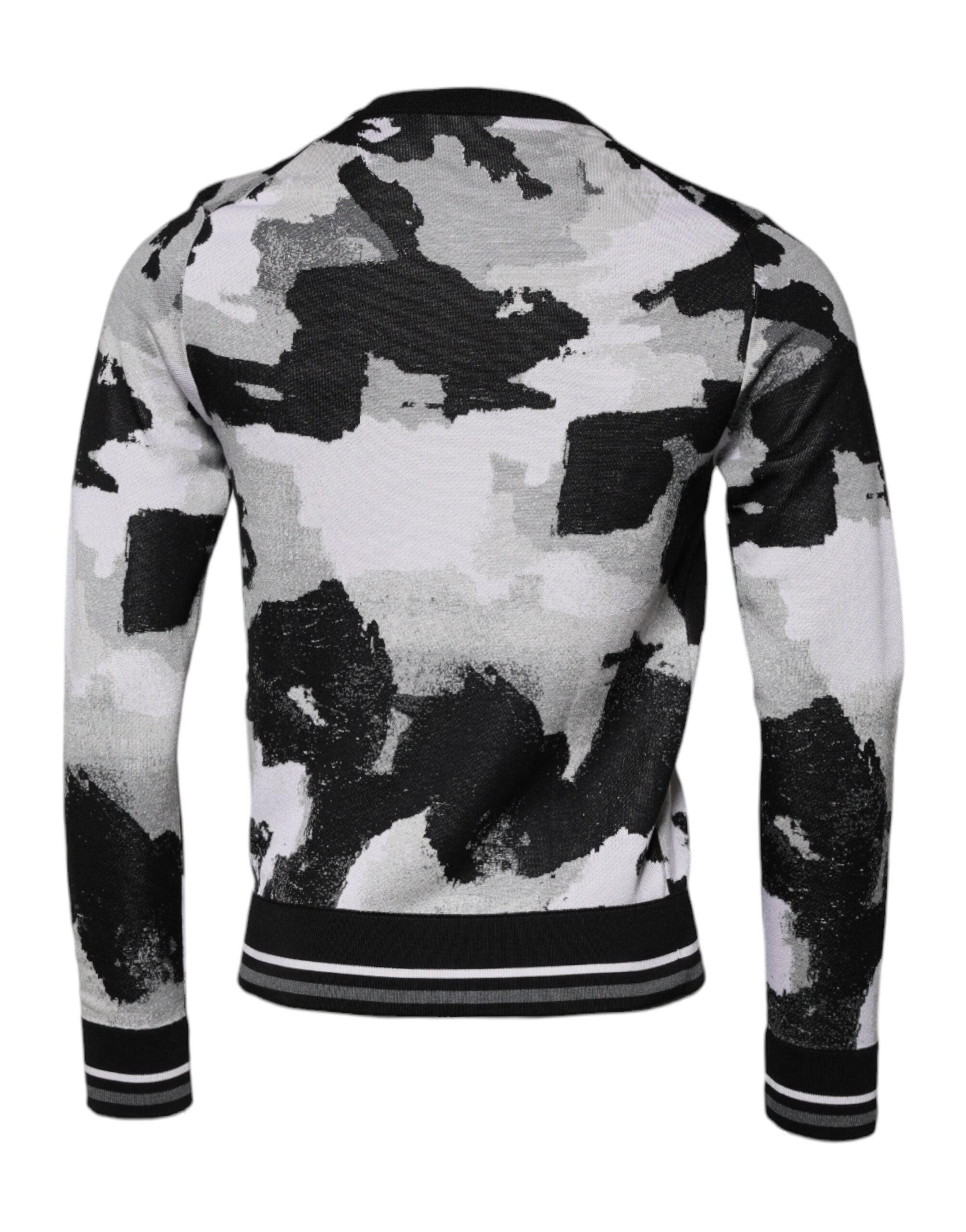 Dolce & Gabbana Multicolor Camouflage Rundhalsausschnitt Männer Pullover Pullover-2