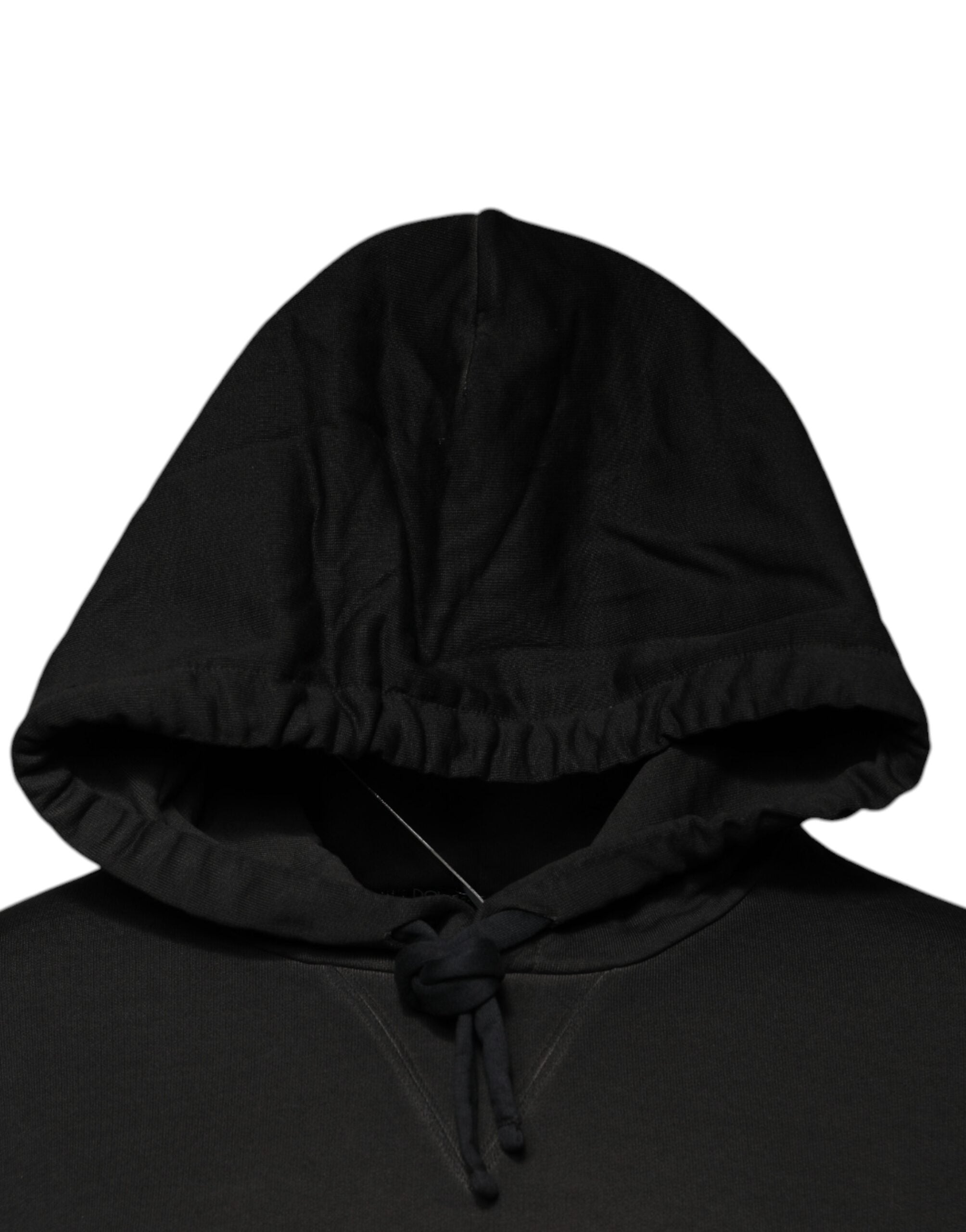 Dolce & Gabbana Black DG Shield Cotton Hoodie-3
