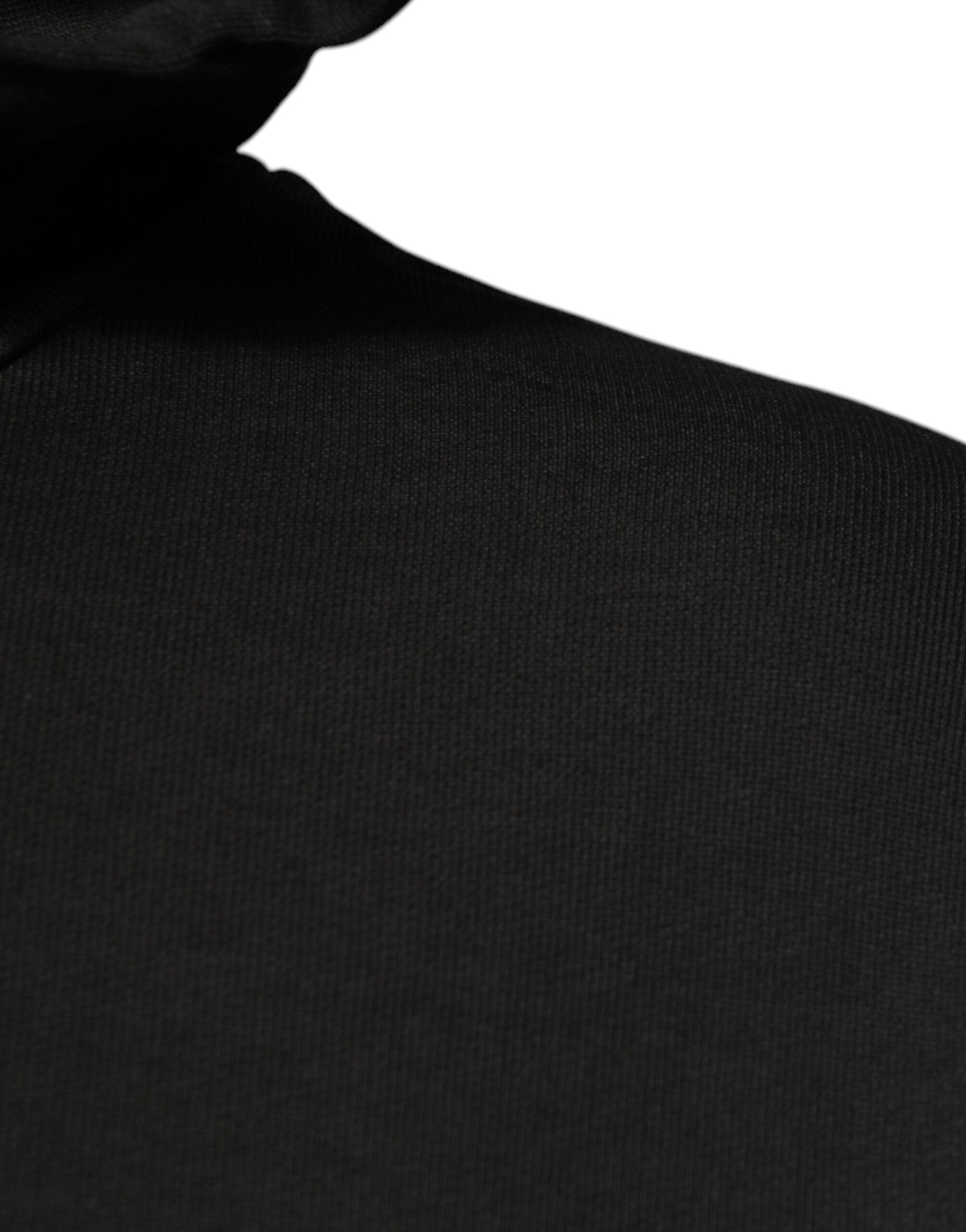 Dolce & Gabbana Black DG Shield Cotton Hoodie-4