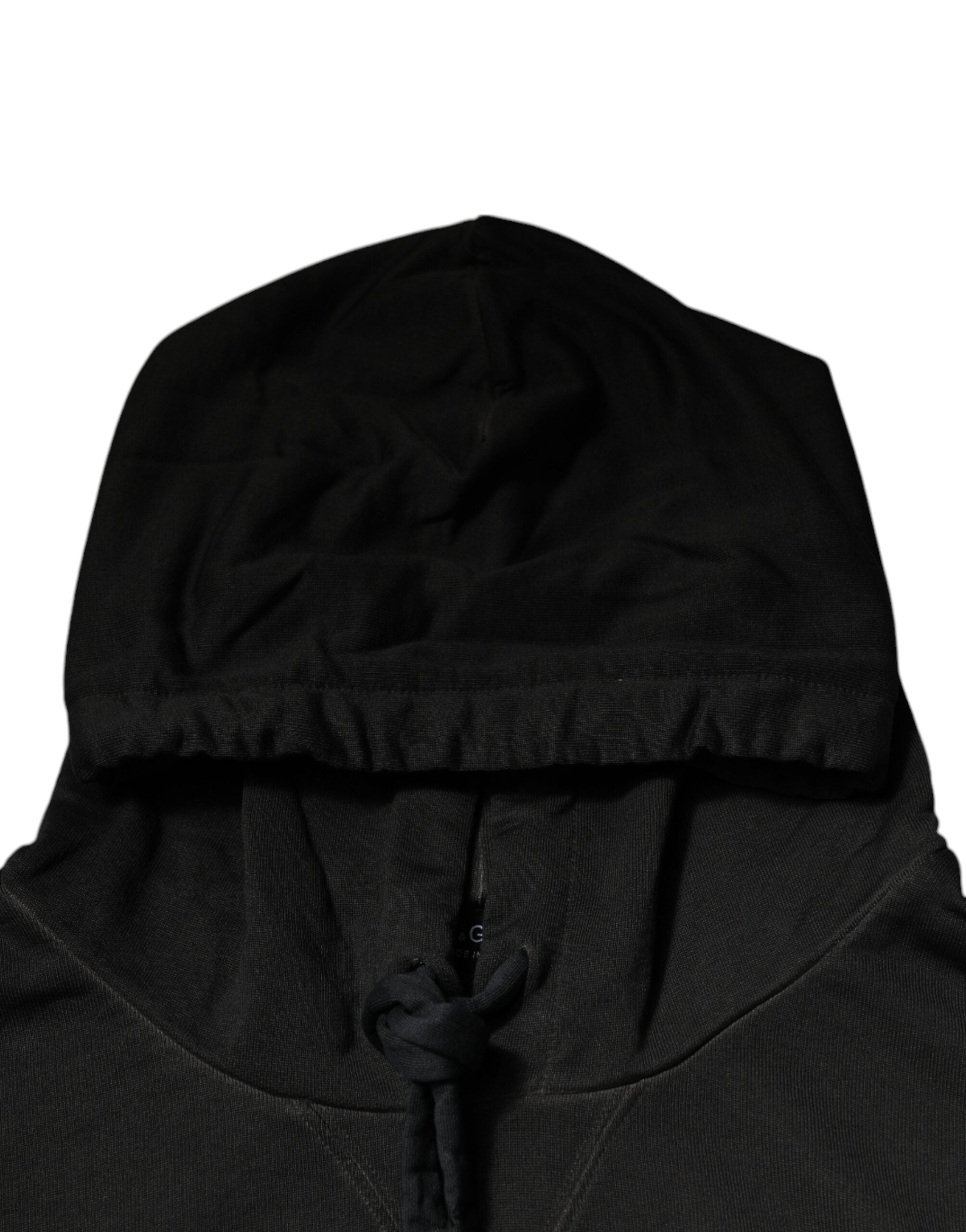 Dolce & Gabbana Black DG Shield Cotton Hoodie-6