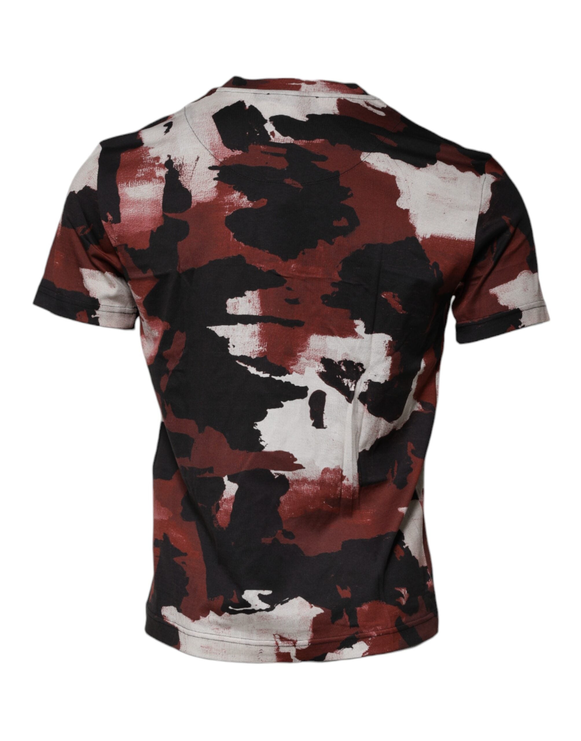 Dolce & Gabbana Multicolor Camouflage T-Shirt mit Rundhalsausschnitt-2