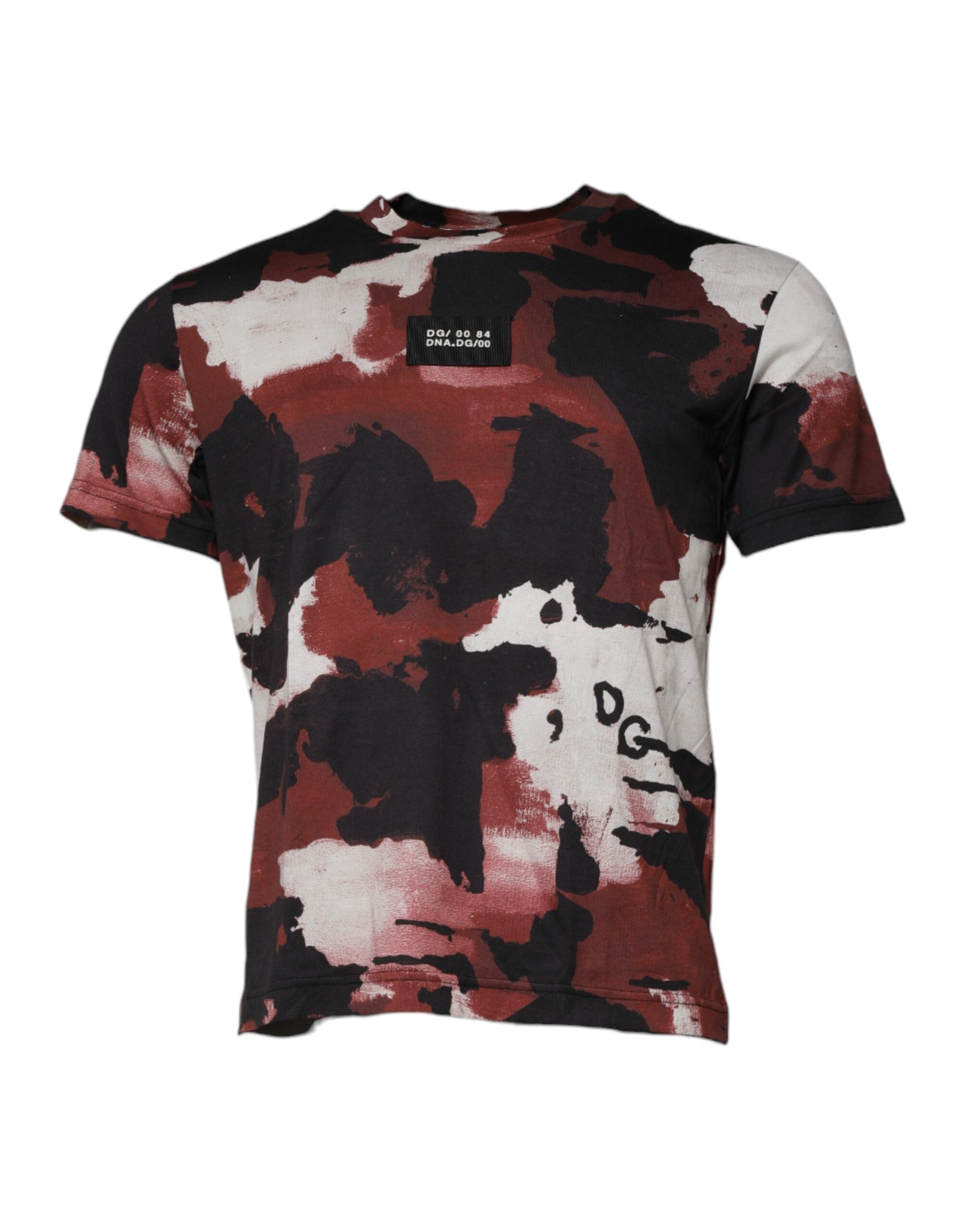 Dolce & Gabbana Multicolor Camouflage T-Shirt mit Rundhalsausschnitt-3