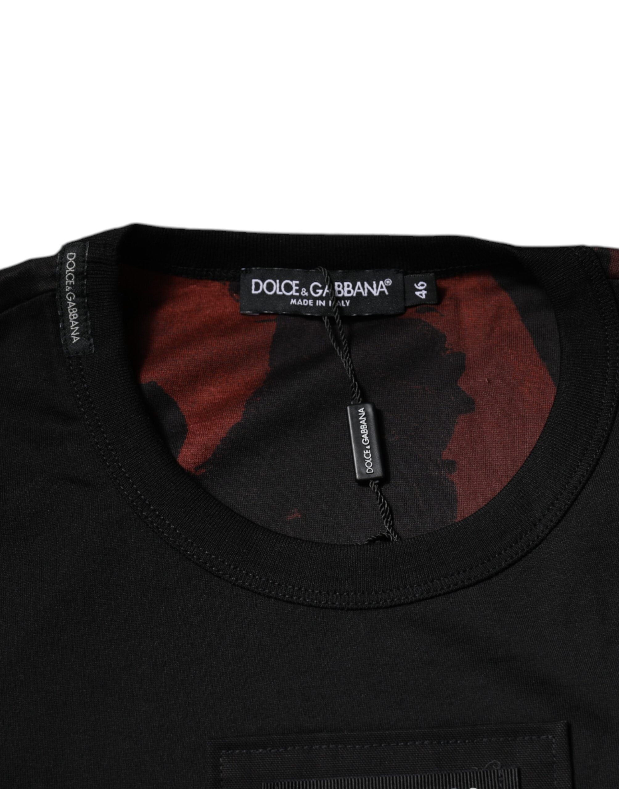 Dolce & Gabbana Multicolor Camouflage T-Shirt with Round Neck-5