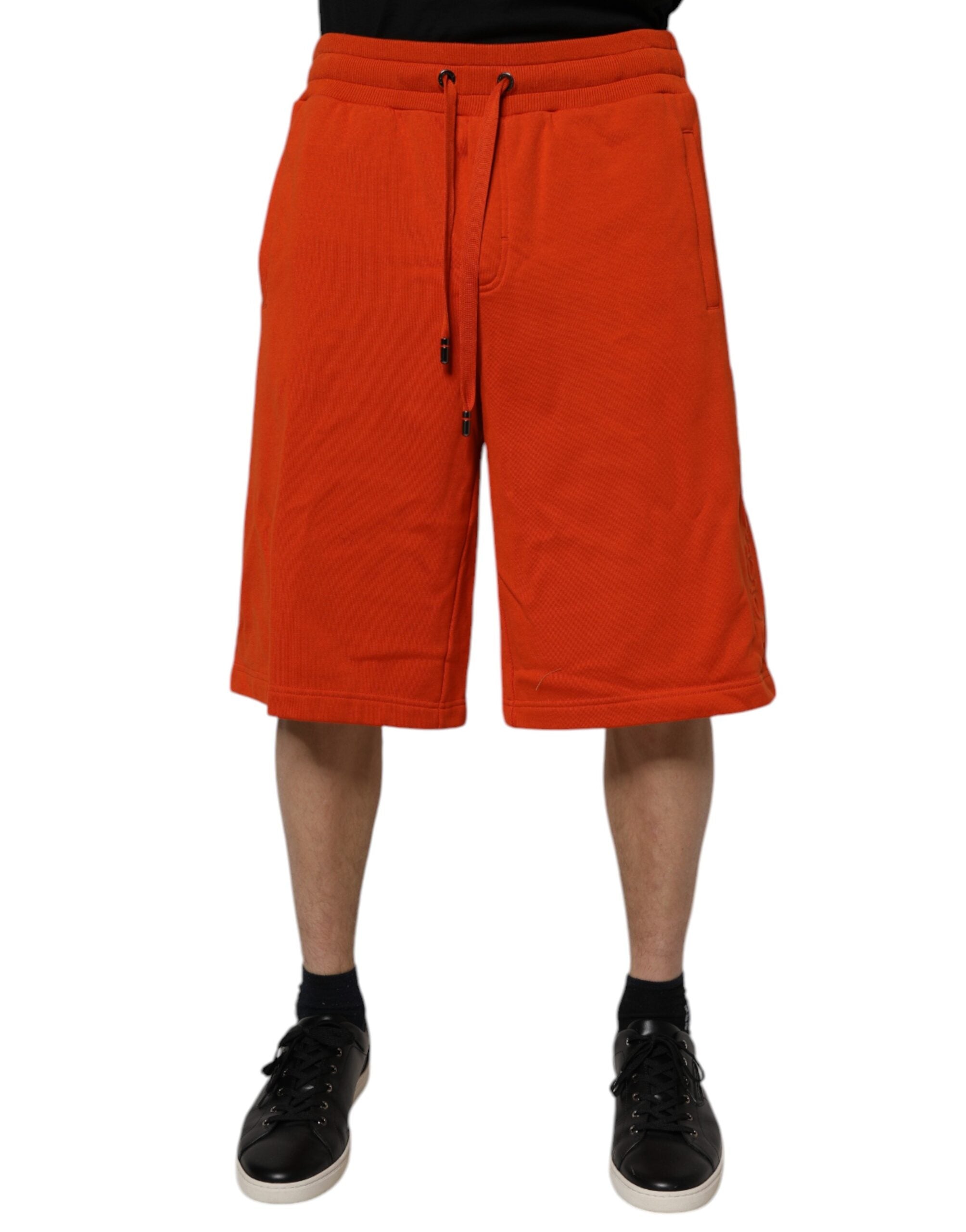 Dolce & Gabbana Rote Bermudashorts aus Baumwollmischung mit mittlerer Taille für Männer-2