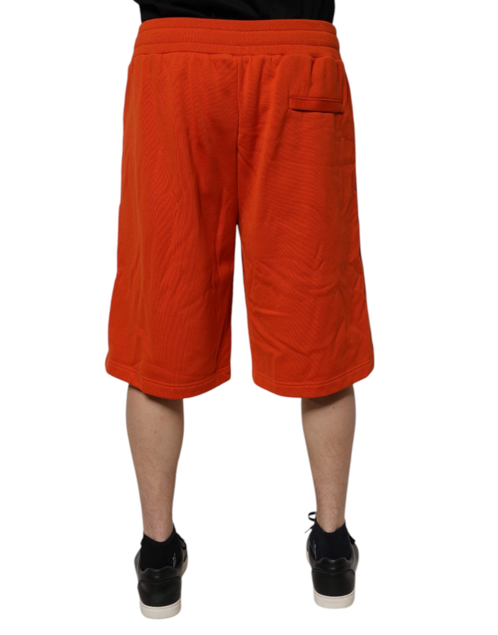 Dolce & Gabbana Rote Bermudashorts aus Baumwollmischung mit mittlerer Taille für Männer-4