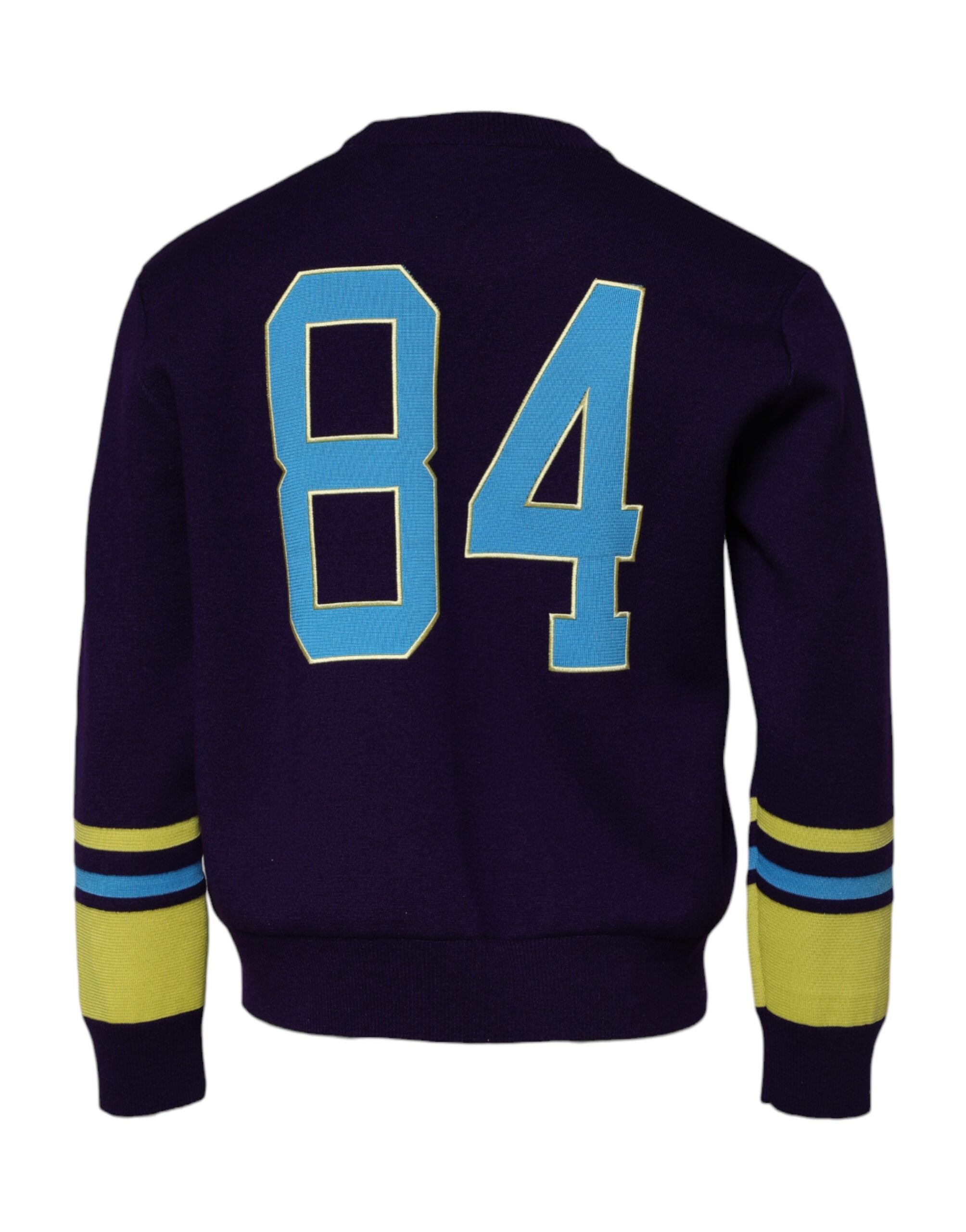 Dolce & Gabbana Blue 1984 Milano CrewNeck Sweatshirt Sweater-4