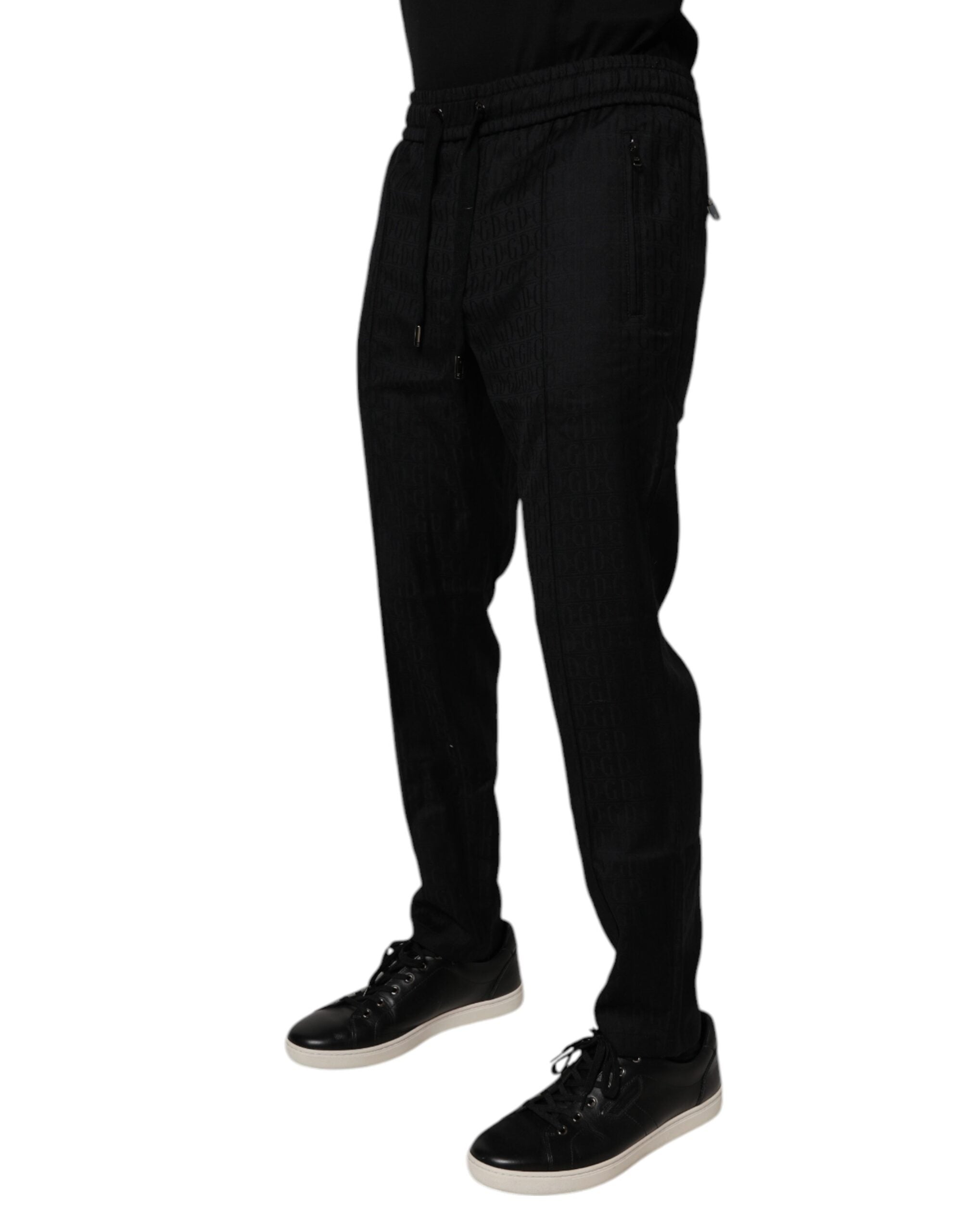 Dolce & Gabbana Schwarze Woll-Jogginghose Jogginghose-3