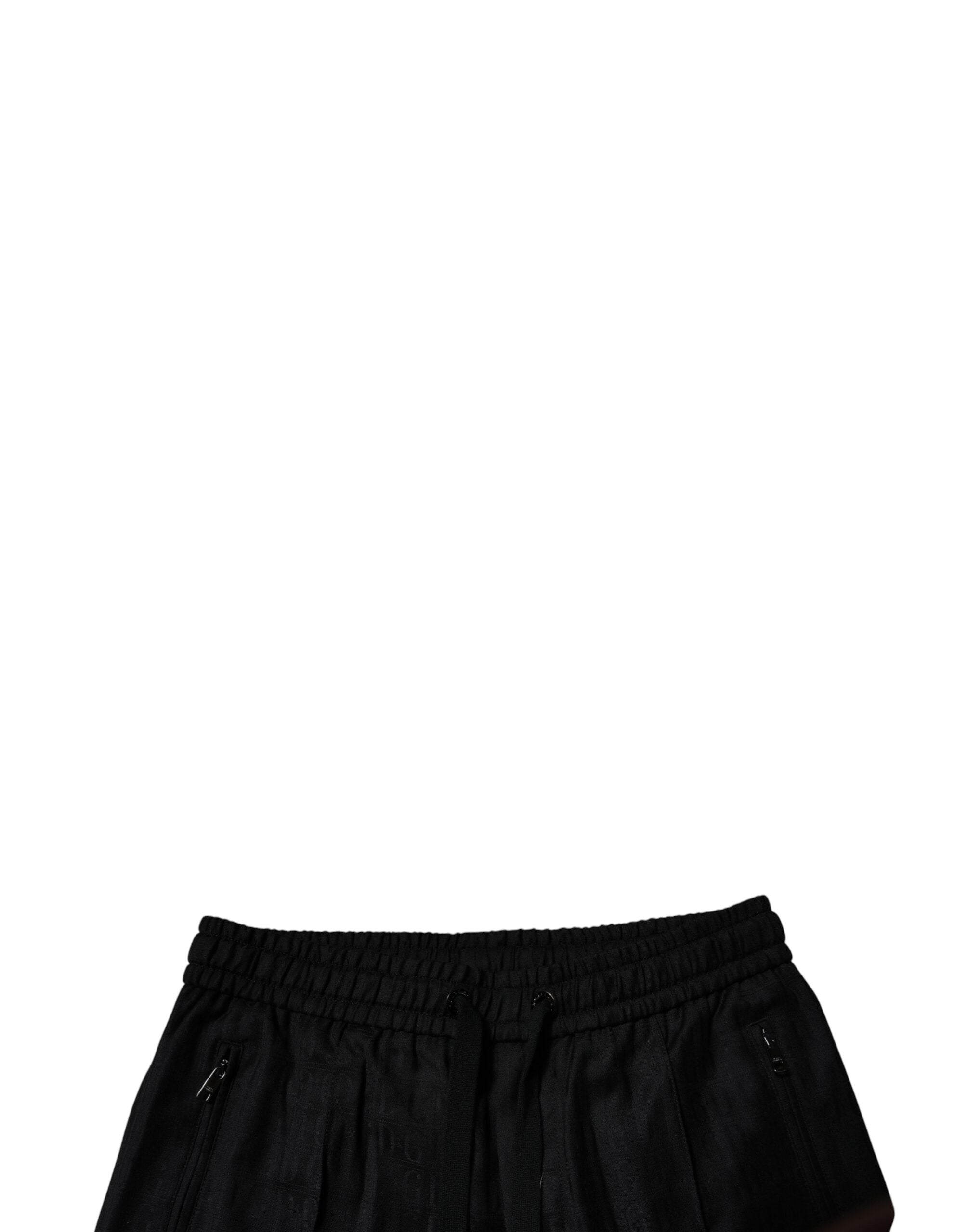 Dolce & Gabbana Schwarze Woll-Jogginghose Jogginghose-5