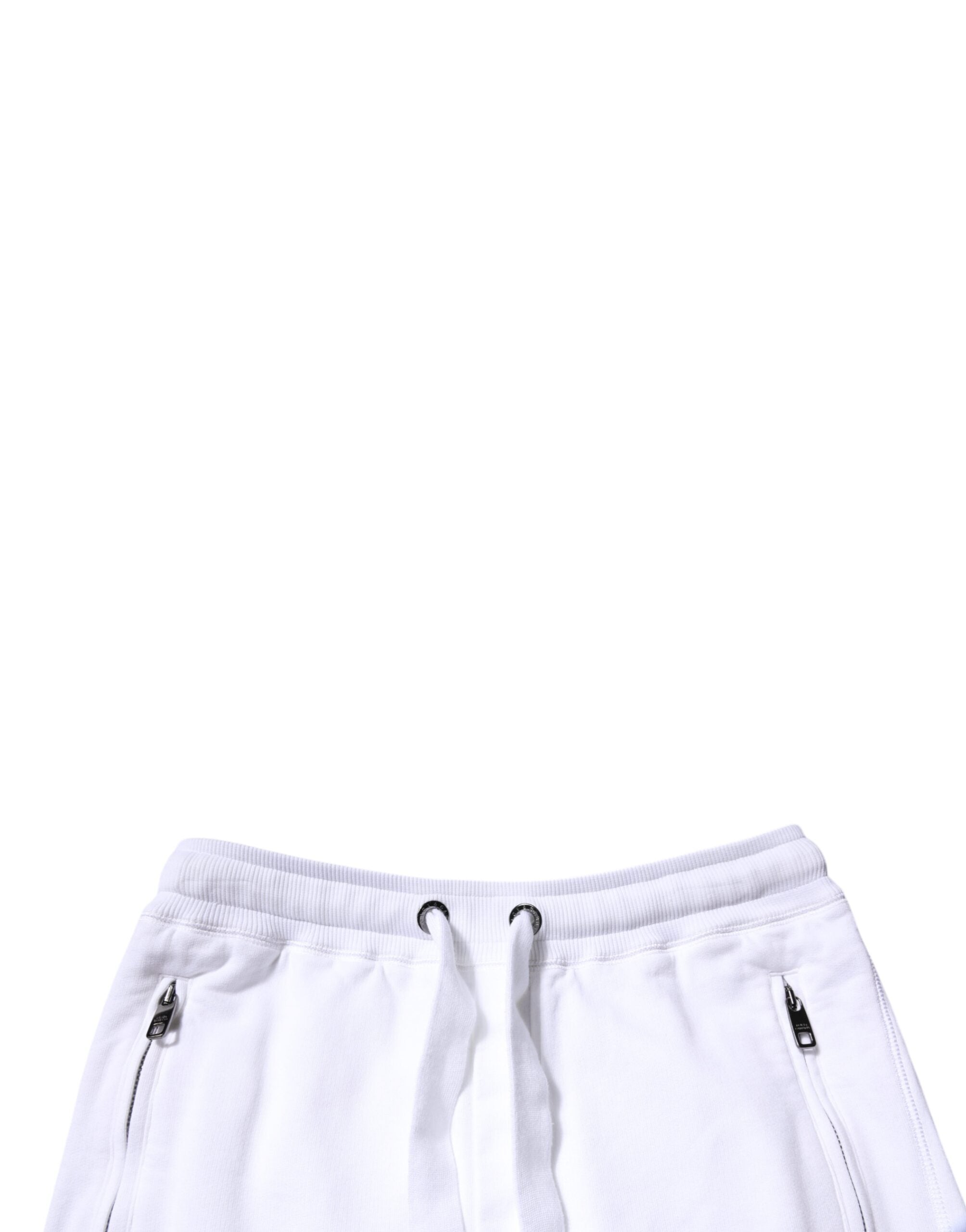 Dolce & Gabbana Weiße Logo-Jogginghose aus Baumwolle-5