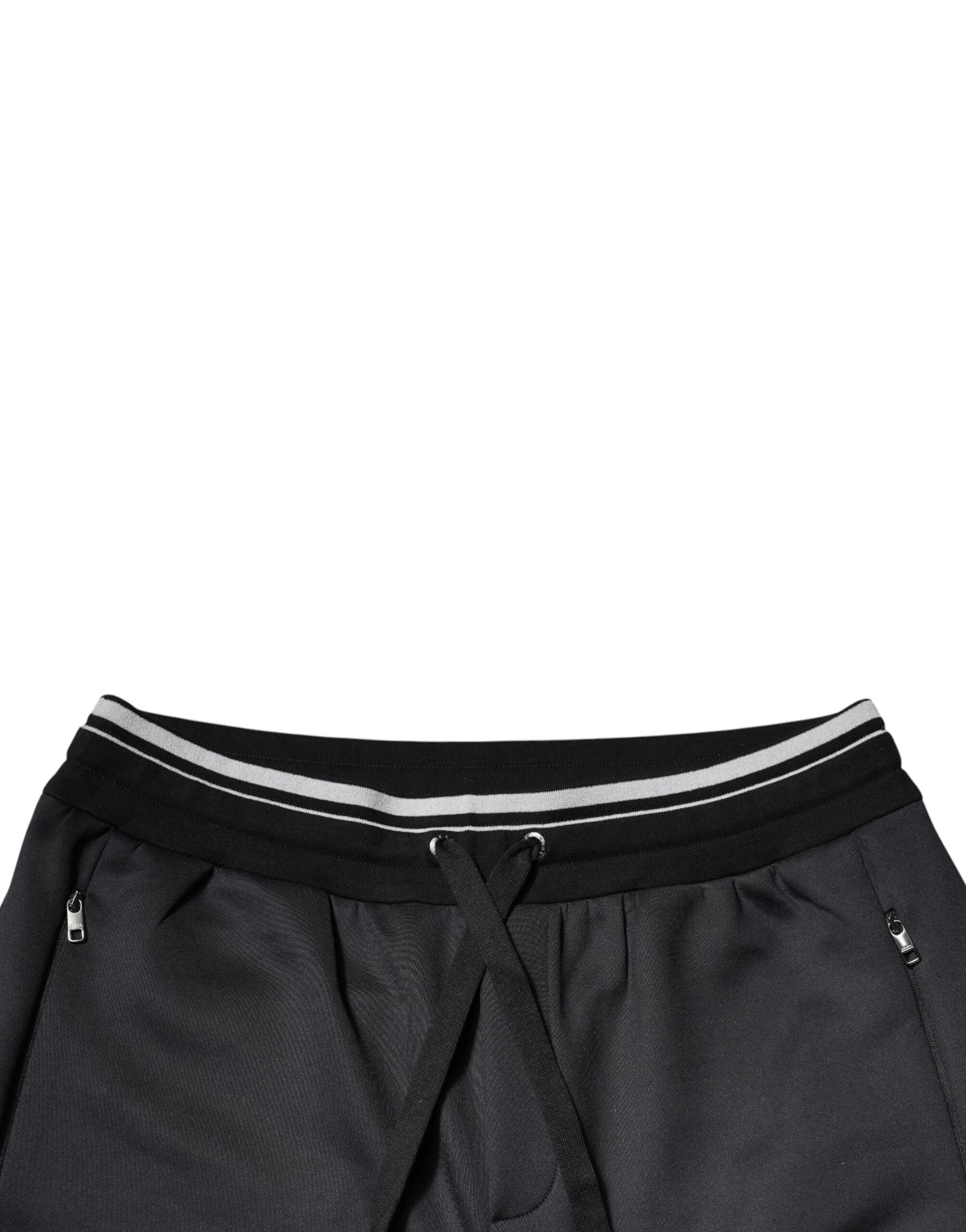 Dolce & Gabbana Schwarze Polyester-Logo-Jogger-Hose-5
