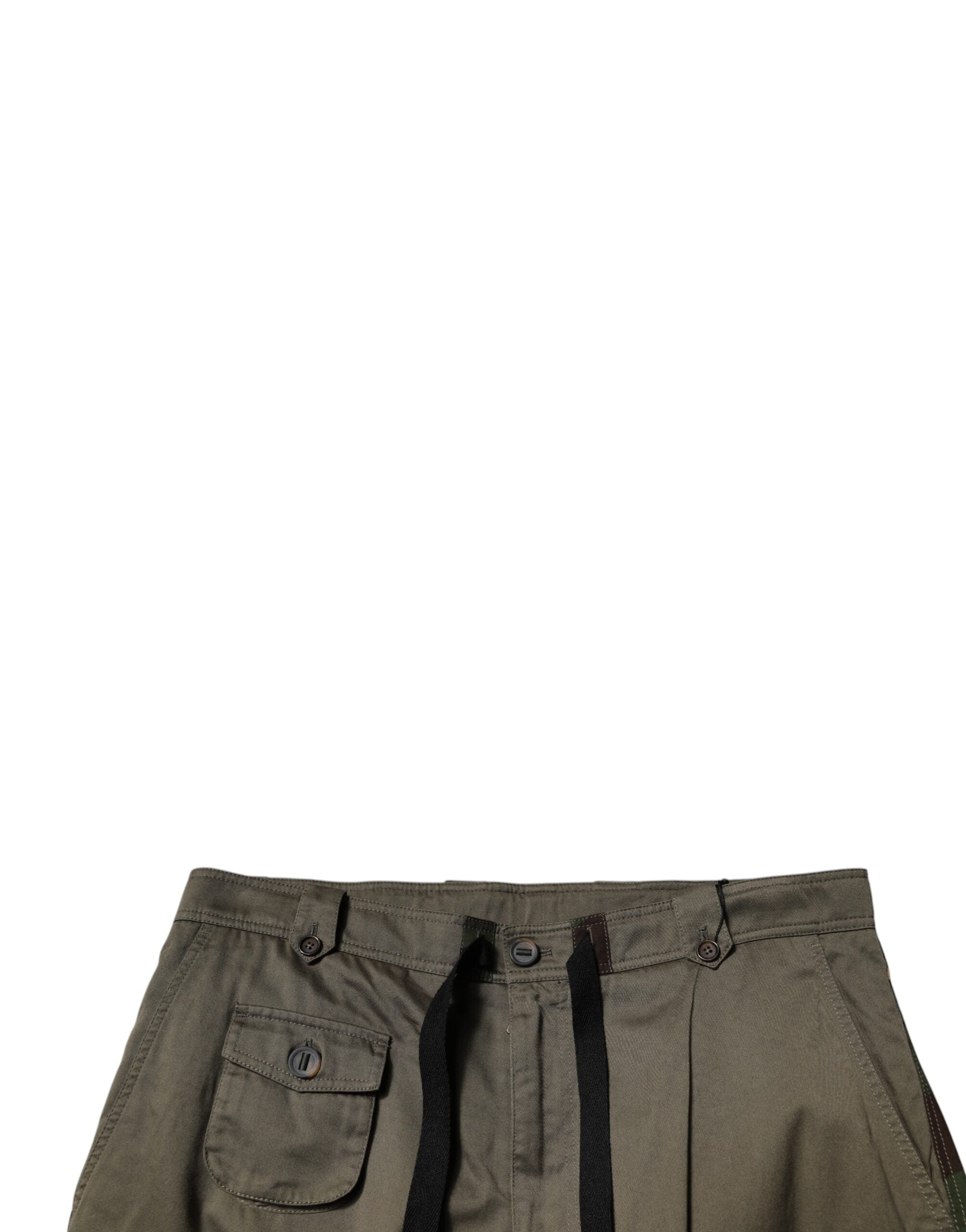 Dolce & Gabbana Mehrfarbige Patchwork-Cargo-Hose im Tarnmuster-5
