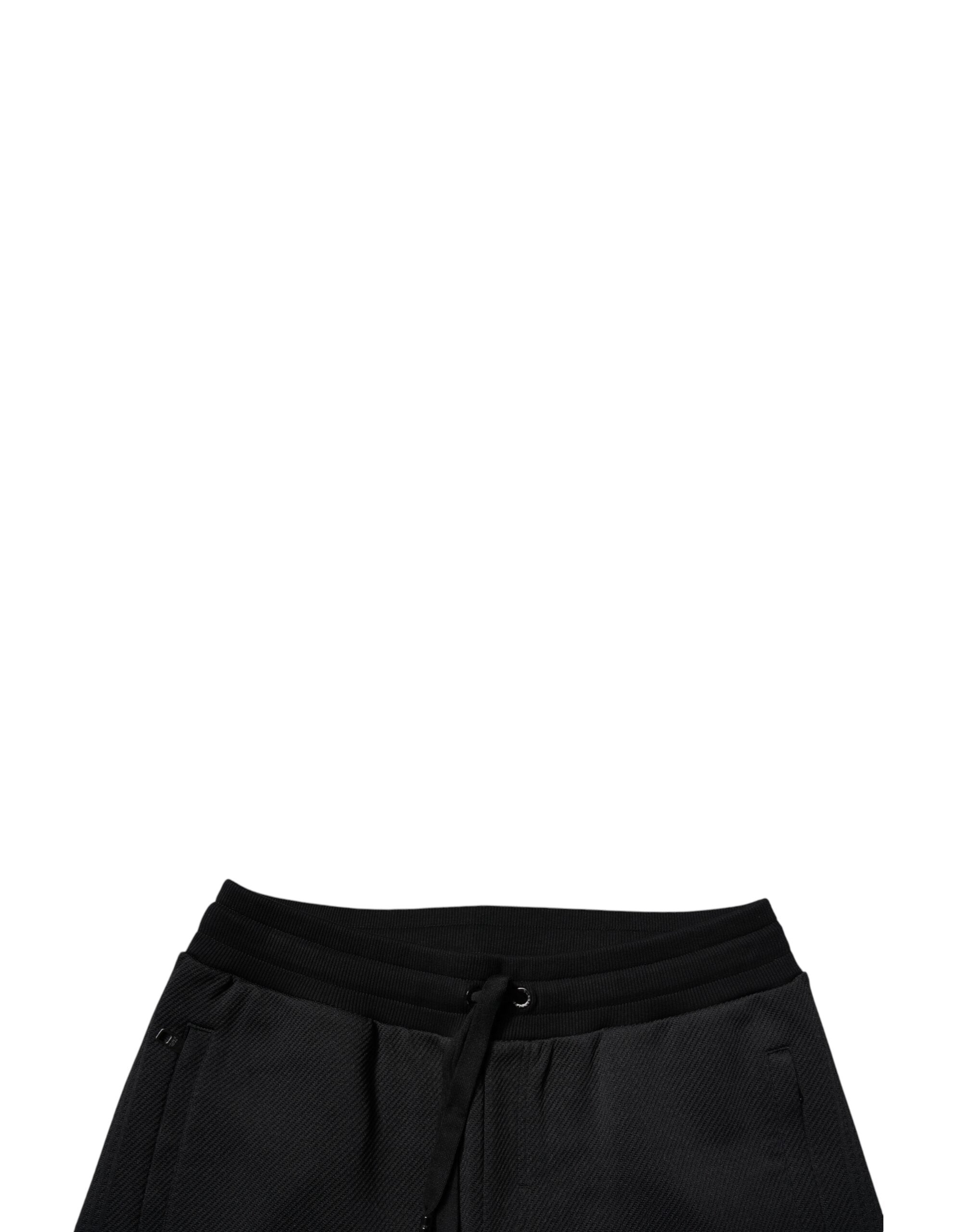 Dolce & Gabbana Black Polyester Men's Jogger Sweatpants Trousers-5
