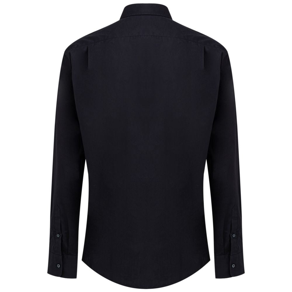 Dolce & Gabbana dark blue cotton shirt-2